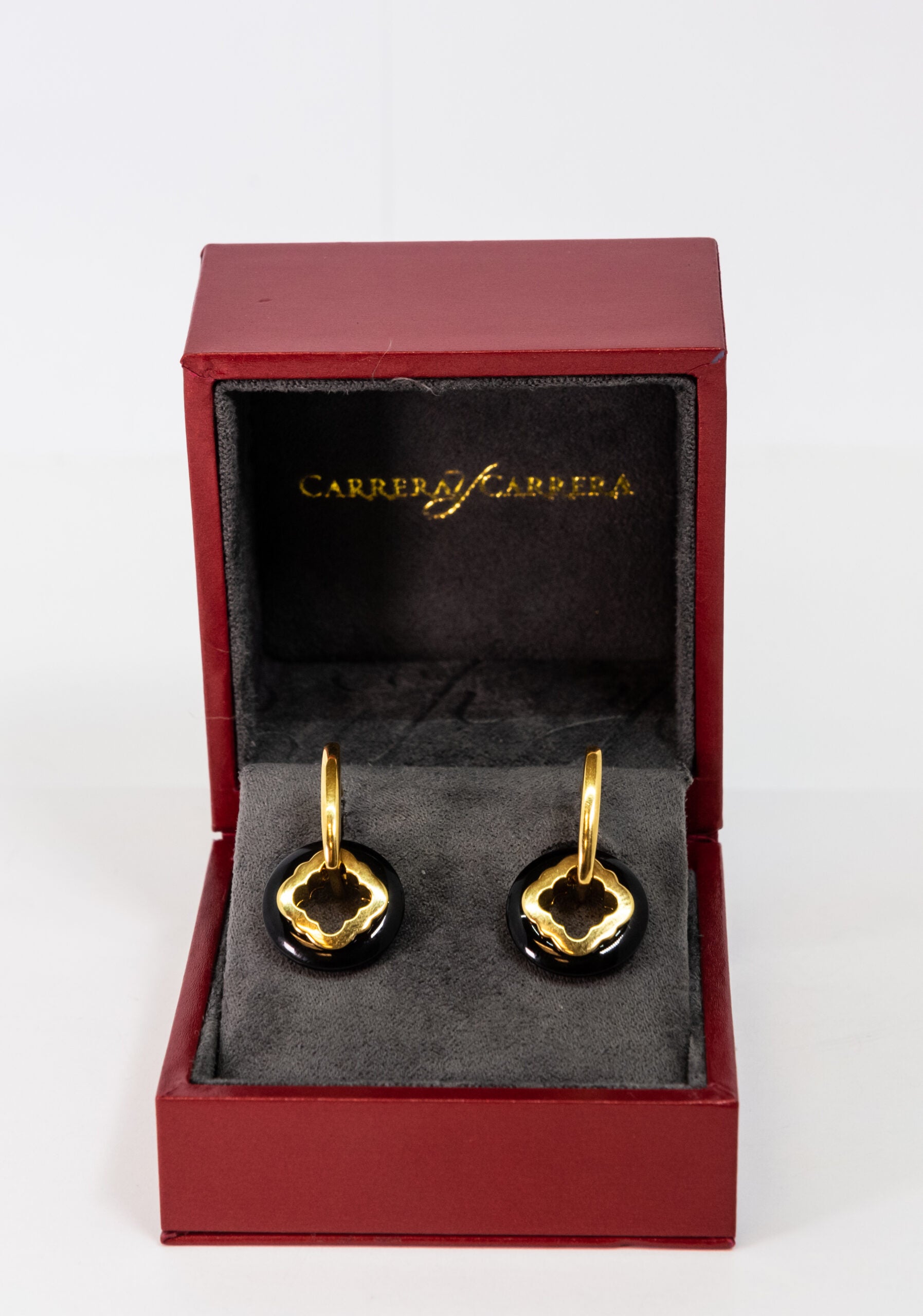 Carrera Y Carrera Granada 18K Yellow Gold Earrings for Women | Luxury Dangle Hoop Earrings | Perfect for Weddings, Parties & Special Occasions