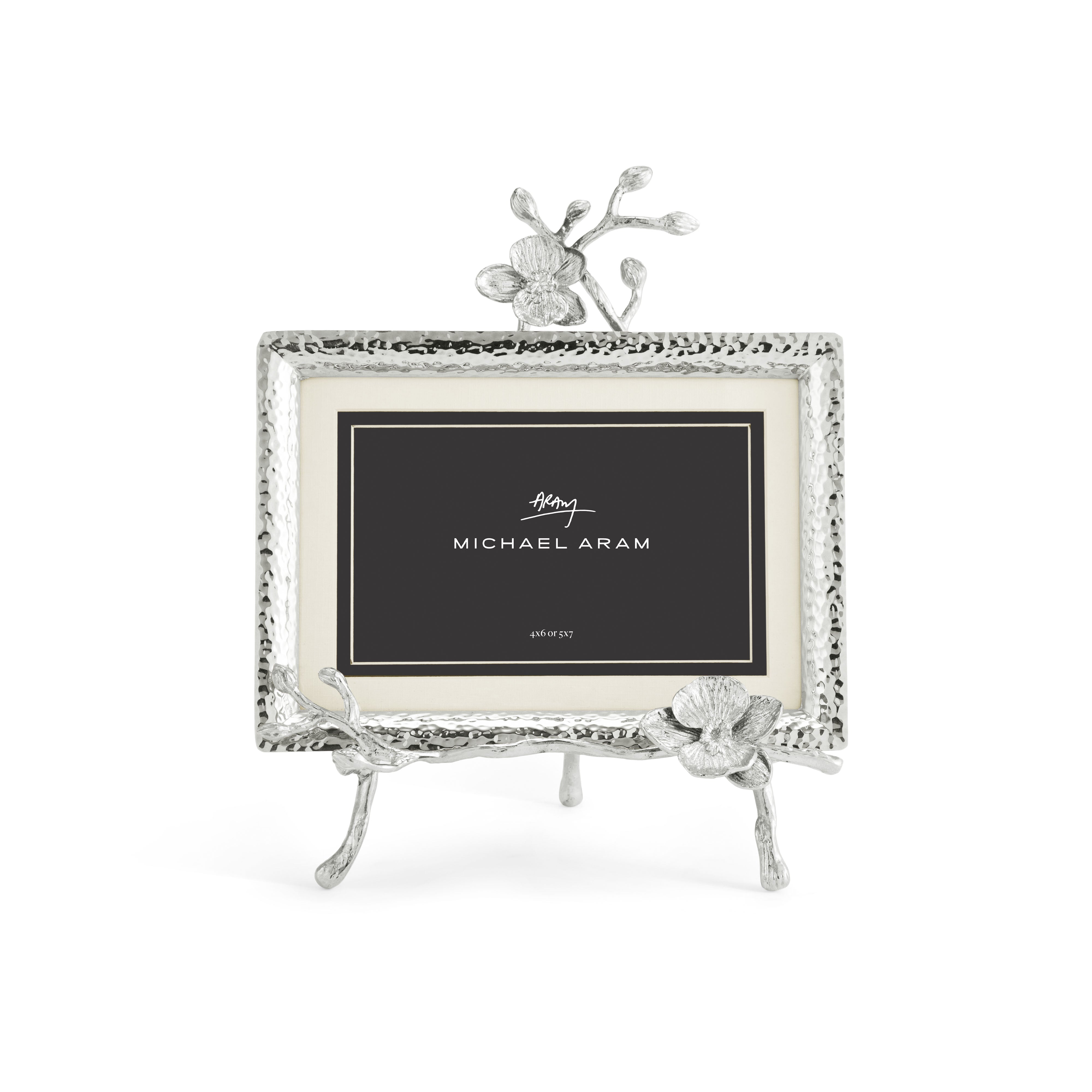 Elegant White Orchid Picture Frame - Perfect for Home Decor, Wedding Photos & Wall Art Displays