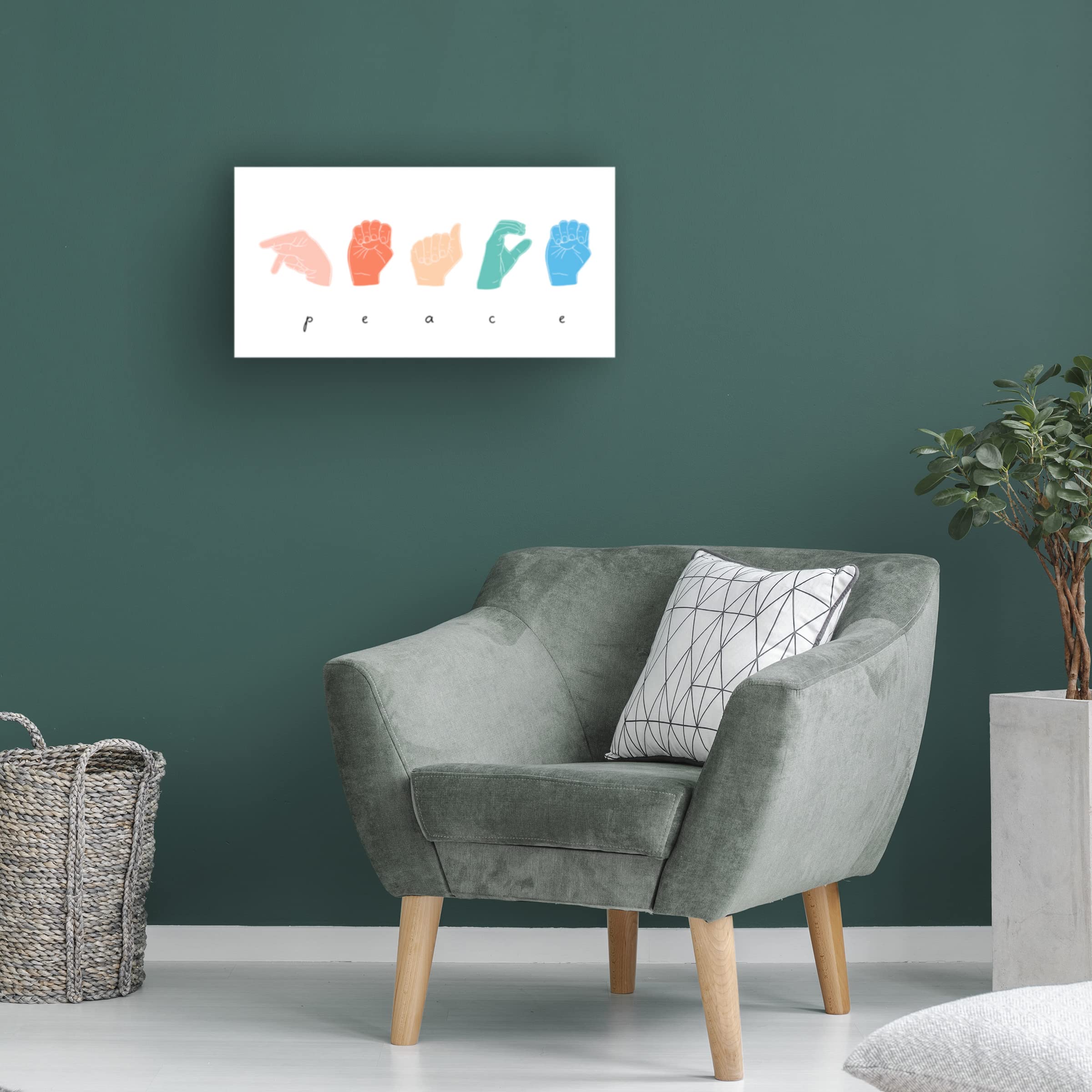 Emma Scarvey 'Love Languages IV' Canvas Art Print - Romantic Wall Decor for Bedroom, Living Room & Office - Perfect Gift for Couples & Anniversaries