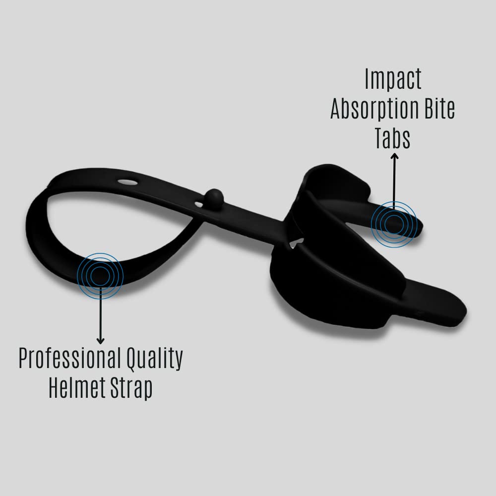 Ultra-Guard All Sport Mouthguard with Professional Helmet Strap - Double Protection for Upper & Lower Teeth | Designed for Athletes with Braces in Football, Hockey, Boxing & MMA | Comfortable Fit for Contact Sports Training & Competition