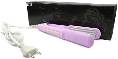 Portable Mini Electronic Hair Crimper for Women - Ceramic Coated Plates, Multicolor | Travel-Friendly Hair Styling Tool for Home & Salon Use