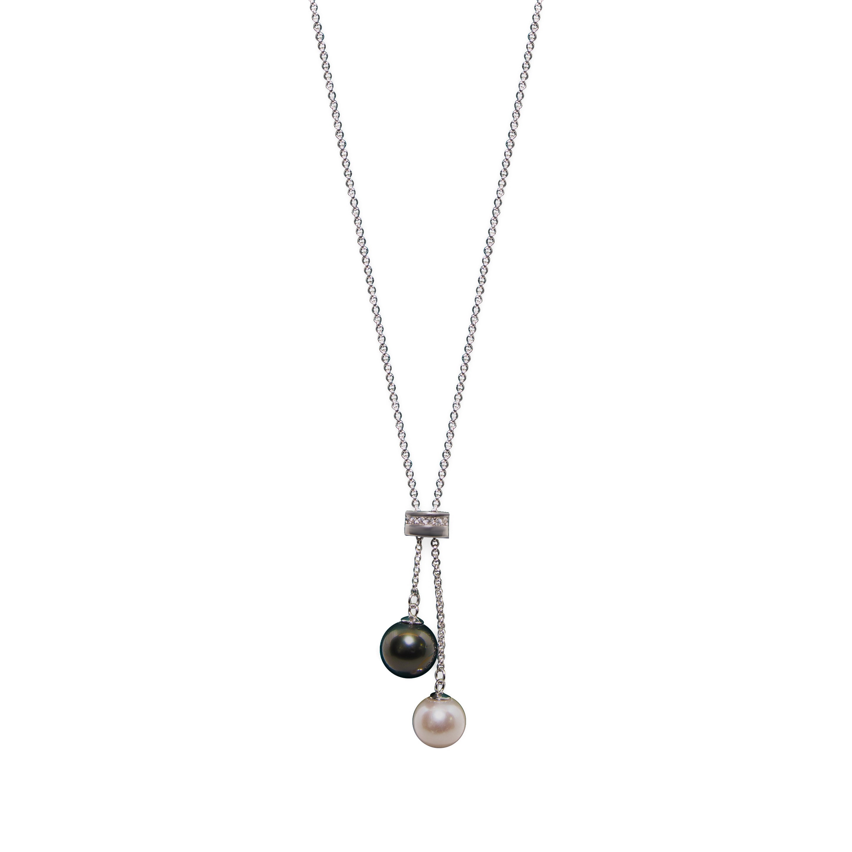 Adjustable Tahitian Splendor Silver Necklace for Women - Elegant Handmade Jewelry Gift for Birthday, Anniversary & Special Occasions