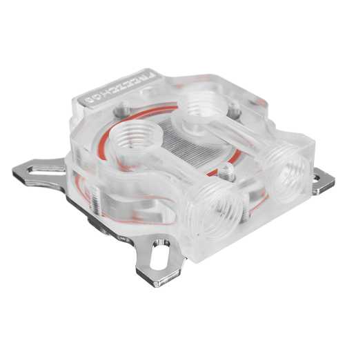 High-Performance Copper GPU Water Cooling Block with RGB AURA Sync for 43/53mm Pitch - Perfect for Gaming PC Builds & Liquid Cooling Systems