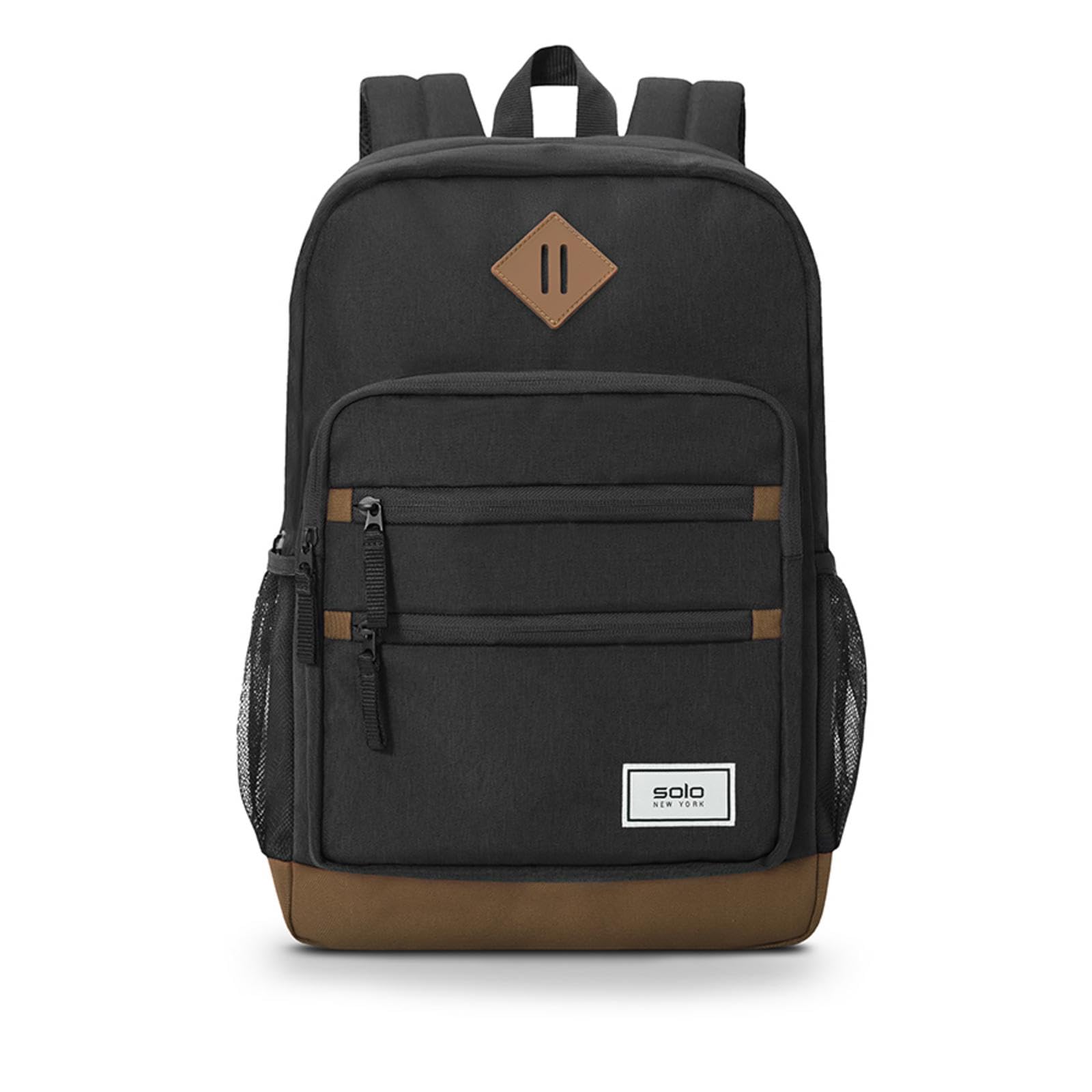 Solo New York Re:Fresh Machine Washable Backpack - Water-Resistant Laptop Backpack for Men & Women, Fits 15.6 Inch Laptop (Black) - Perfect for Work, School, Travel & Commuting