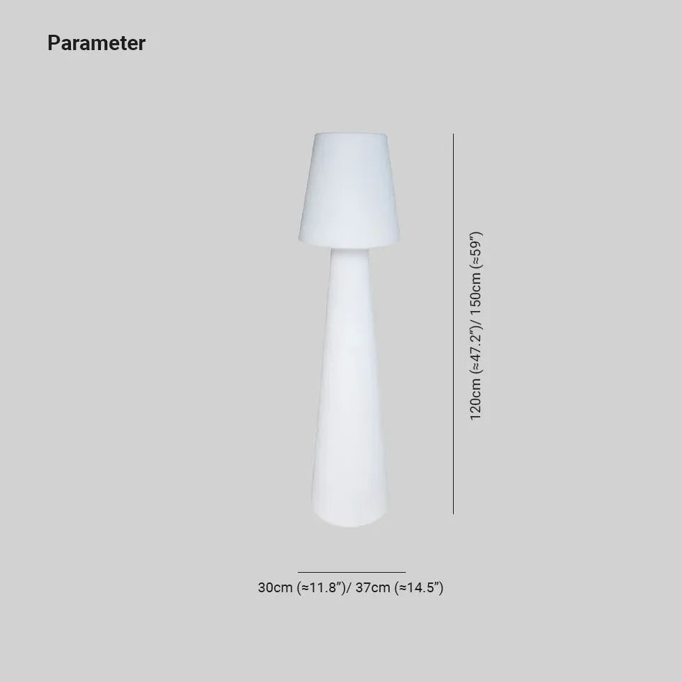 White Mushroom Shaped LED Outdoor Floor Lamp - Waterproof Garden Lighting for Patio, Yard, and Pathway Decor - Perfect for Outdoor Parties and Landscape Illumination