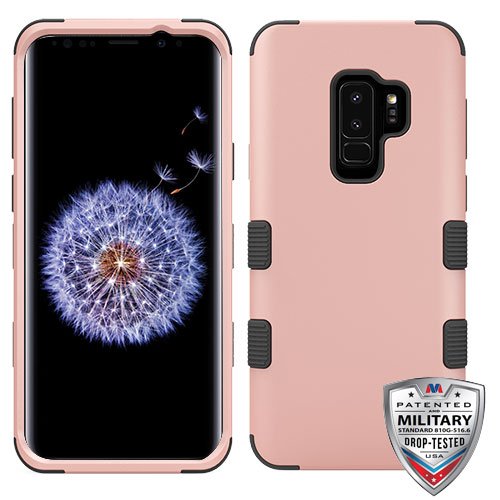 Samsung Galaxy S9 Plus Case - Rose Gold/Black Hybrid Cover for Protection & Style