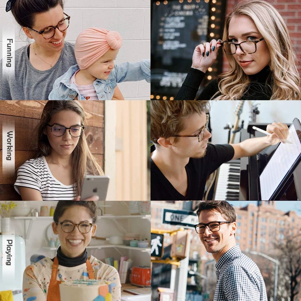 Blue Light Blocking Glasses for Men & Women - Anti Glare UV Protection for Computer Use