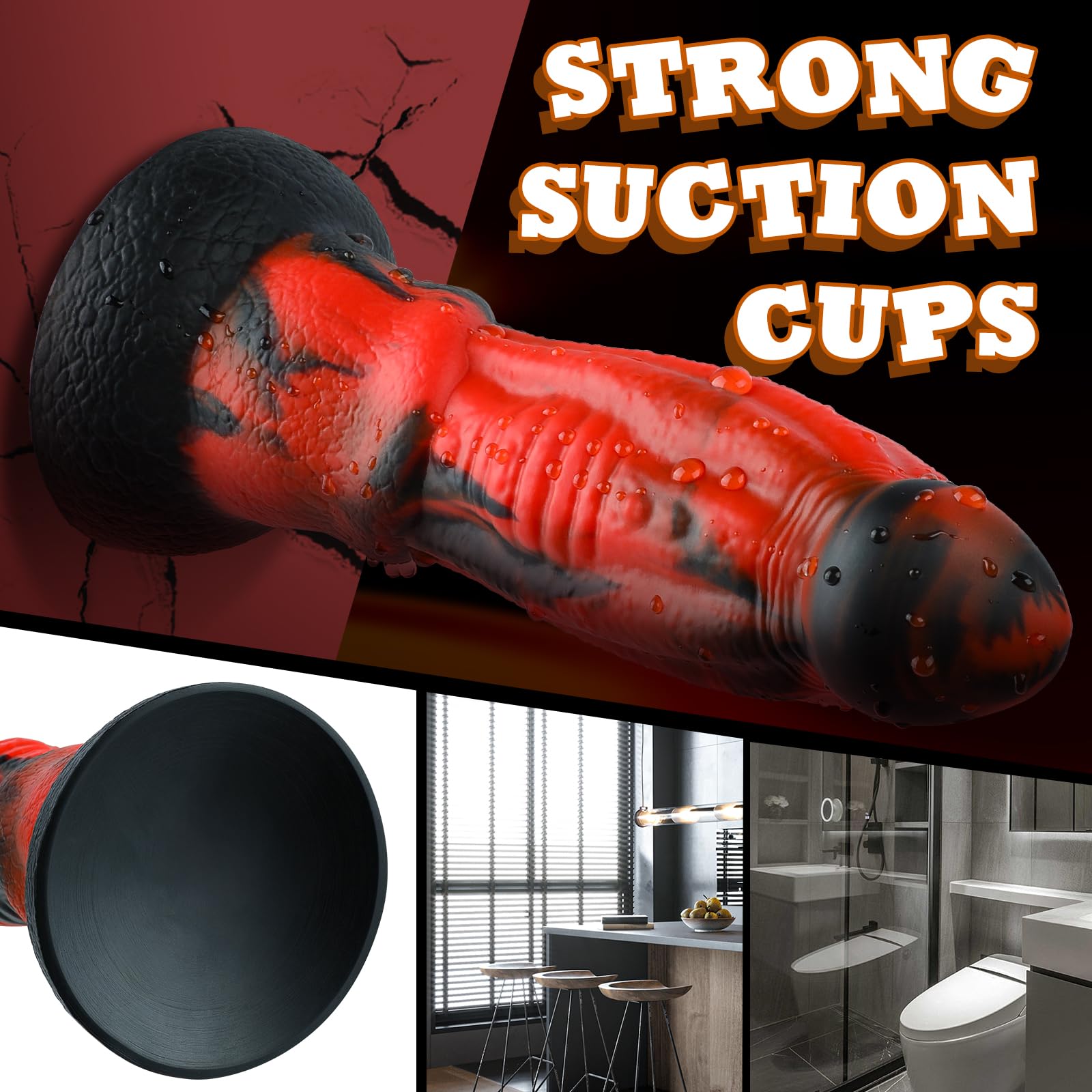 8.5 Inch Realistic Dragon Dildo for Women & Men - Fantasy Silicone Adult Toy with Strong Suction Cup, Anal Plug & Prostate Massager - Perfect for Solo Play, Couples Fantasy & BDSM Scenes