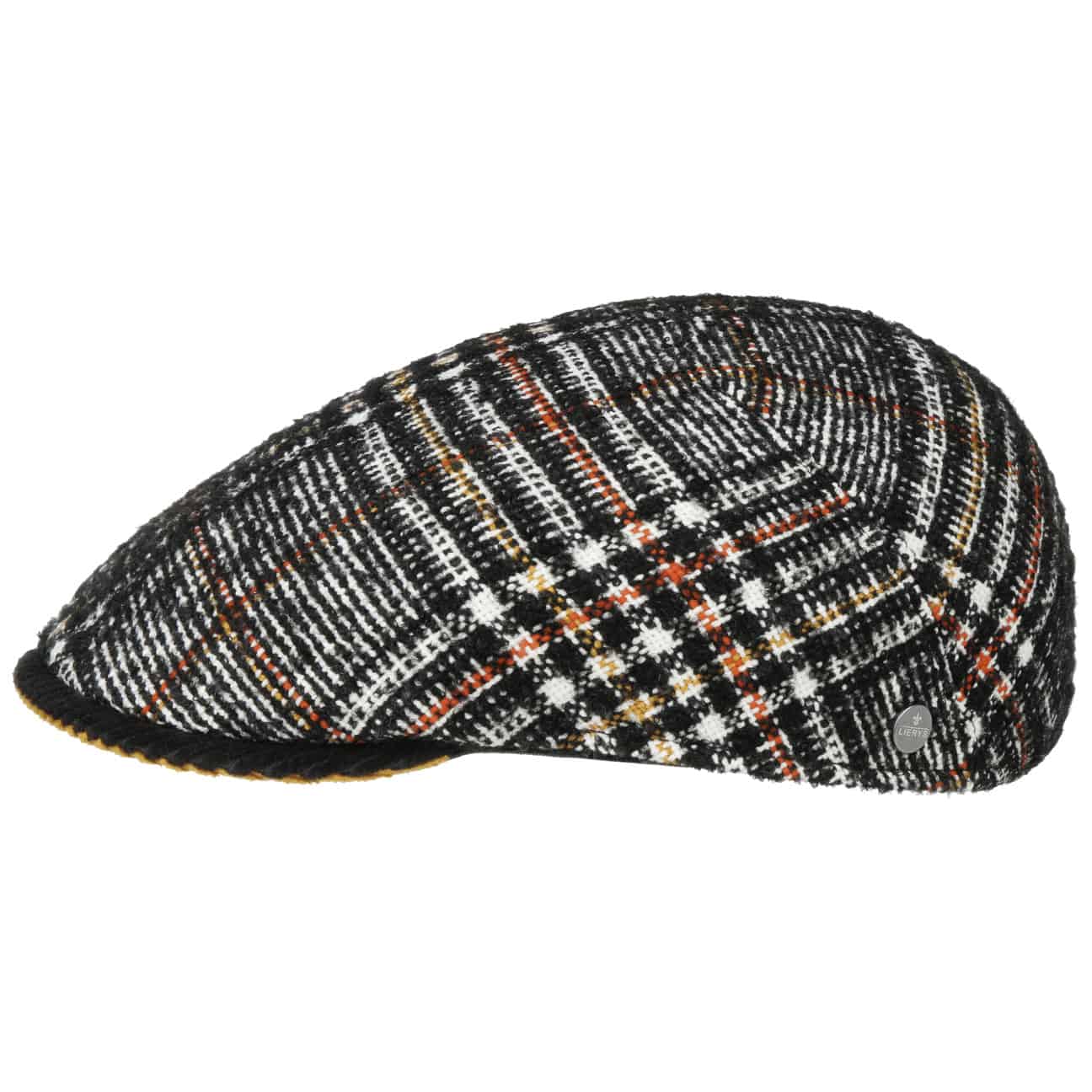 Lierys Tacola Check Flat Cap - Stylish Men's Wool Hat for Outdoor, Casual & Winter Wear - Vintage Plaid Newsboy Cap for Hiking, Travel & Daily Fashion