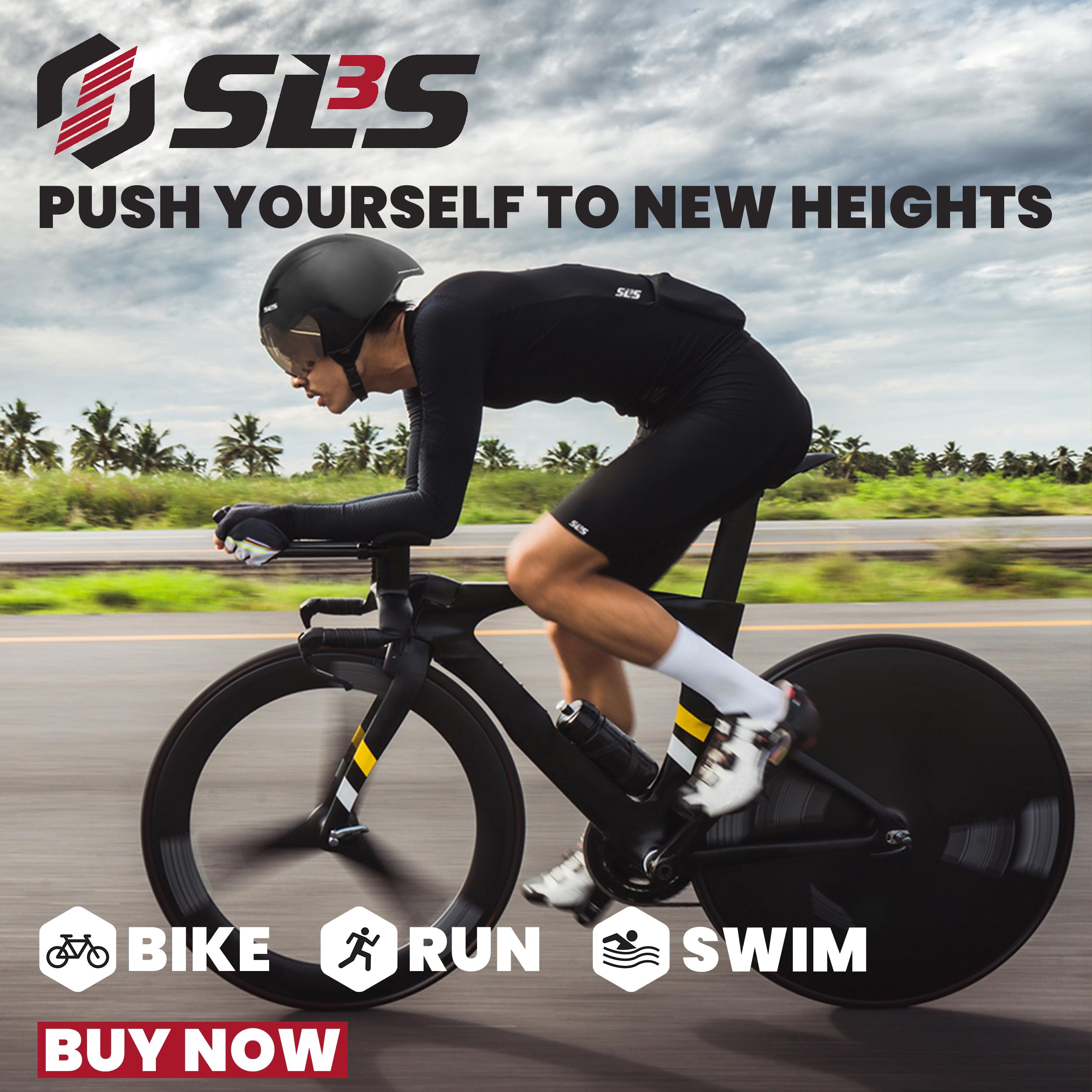 Men's Triathlon Shorts - Padded Swim Bike Run Shorts for Duathlon & Triathlon with Pocket - Ideal for Training, Racing & Outdoor Sports