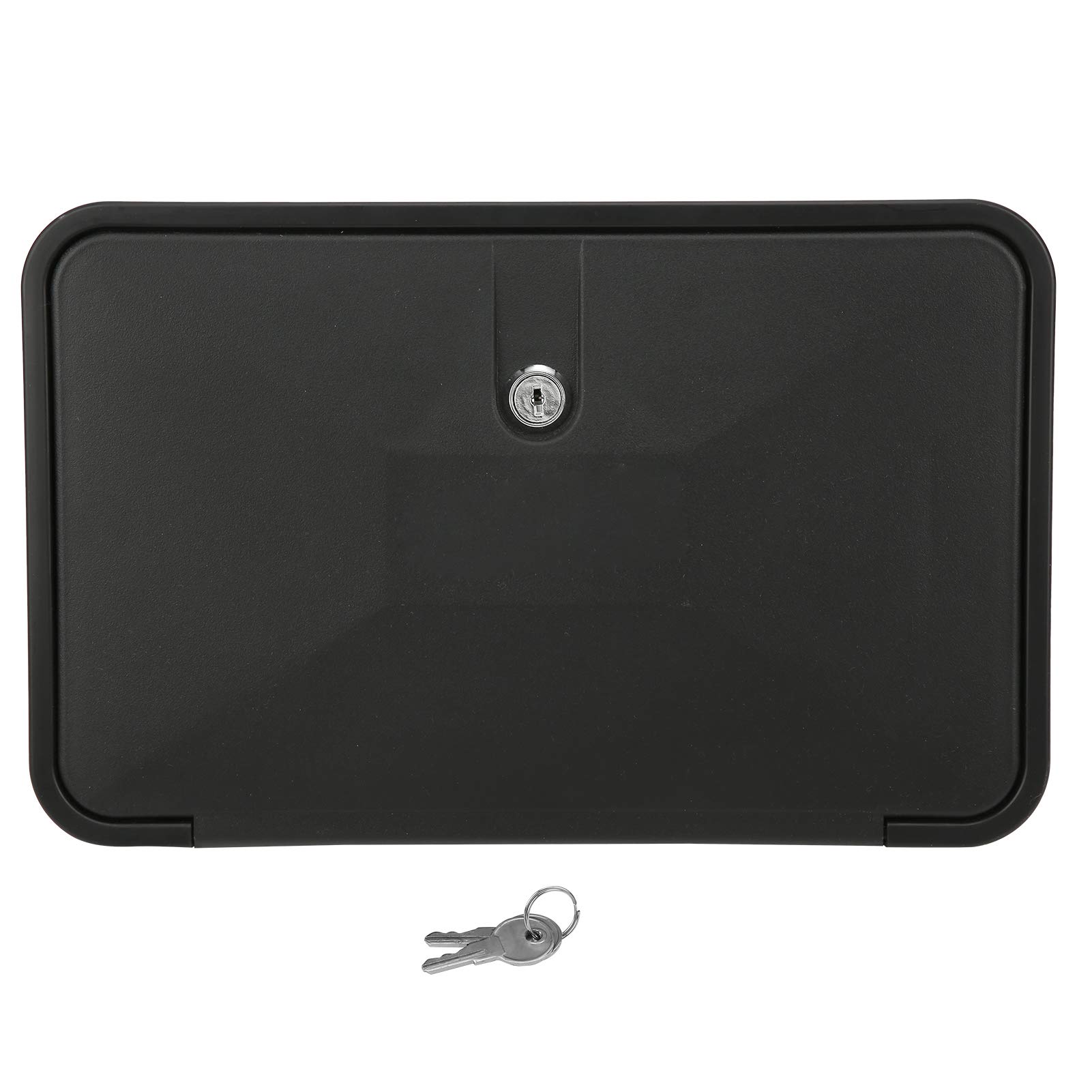 Heavy Duty ABS Outdoor Shower Box Kit with Hot/Cold Switch & Hose Lock - Waterproof Exterior Shower for Marine, Boat, RV, Motorhome, Caravan & Camping (Black) - Perfect for Beach, Poolside & Outdoor Adventures