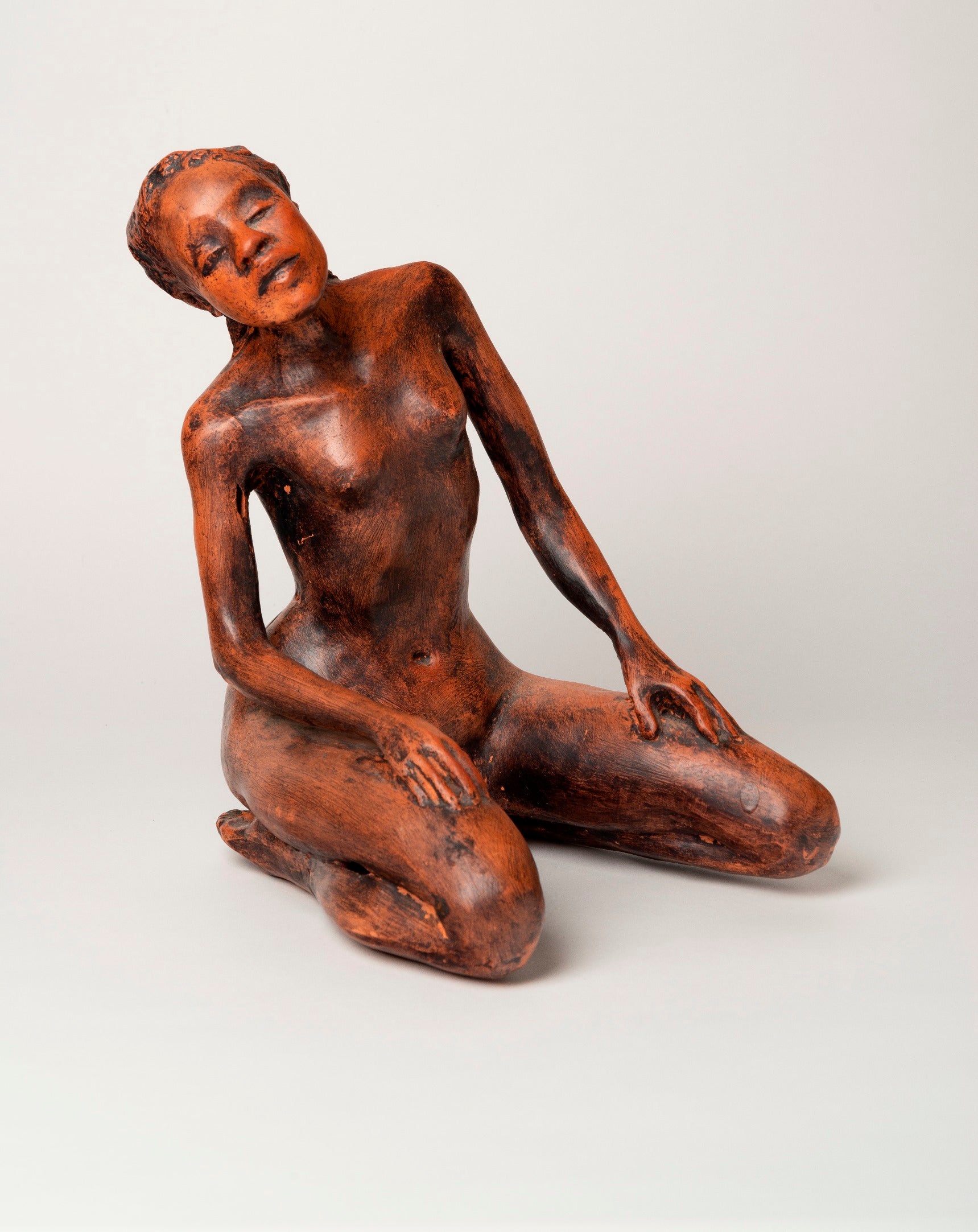 Andrea Lyons Crouching Woman Statue - Elegant Home Decor Sculpture for Living Room, Office & Garden | Perfect Gift for Art Lovers