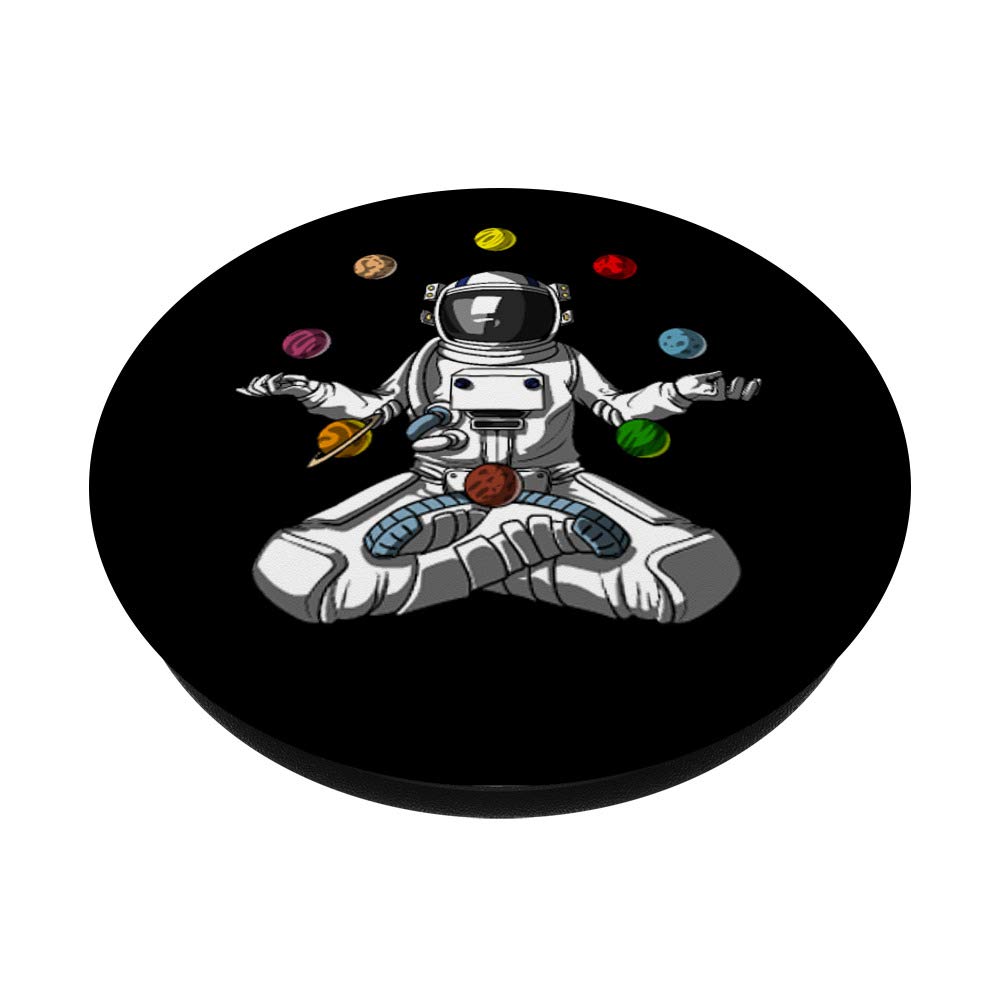 Space Astronaut Yoga Meditation Zen Planets Cosmic Galaxy Print Tapestry - Perfect for Home Decor, Bedroom Aesthetics & Meditation Spaces