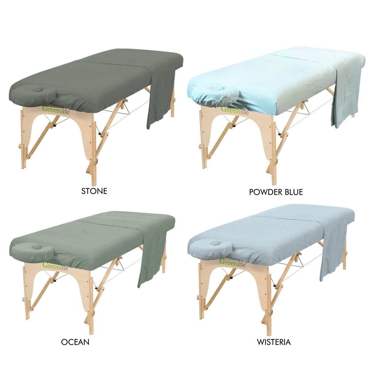 3-Piece Flannel Massage Table Sheet Set - Soft & Durable for Spa, Salon, and Home Massage Therapy Use
