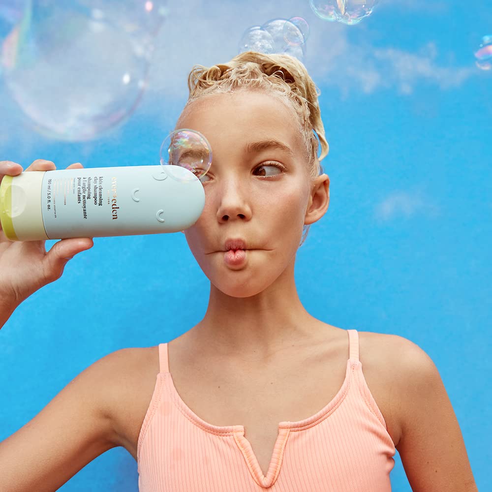 Evereden Kids Haircare & Skincare Bundle - Detangling Shampoo & Conditioner Set with 4-in-1 Leave-In Spray & After Swim Shampoo | Clean, Vegan, Non-Toxic Hair Products for Children 3+ | Perfect for Daily Hair Care & Post-Swim Protection