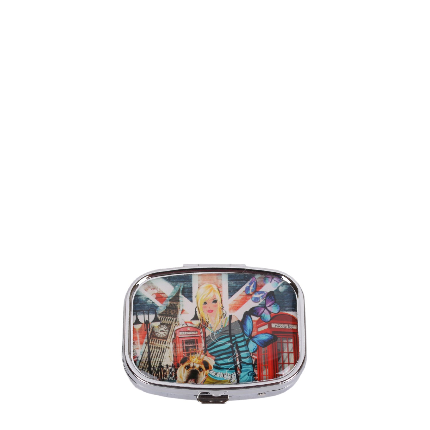 NL Signature Rectangular Pill Case - Portable Travel Medicine Organizer for Daily Use at Home, Work, or On-The-Go