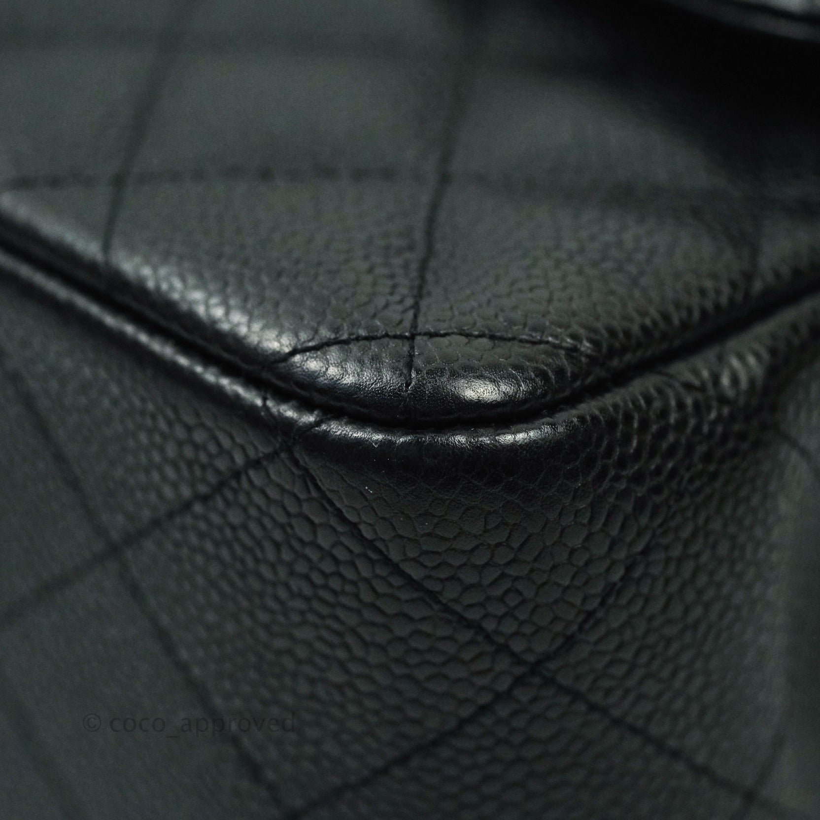 Chanel Classic Jumbo Double Flap Bag in Black Caviar Leather with Silver Hardware - Luxury Handbag for Women, Perfect for Work, Evening Events & Special Occasions