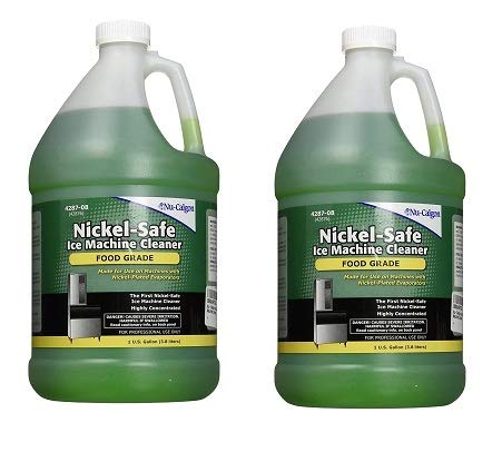 Nu-Calgon 428708 Commercial Ice Machine Cleaner - 1 Gallon (2 Pack) - Safe & Effective Cleaning for Restaurants, Bars, and Food Service Equipment