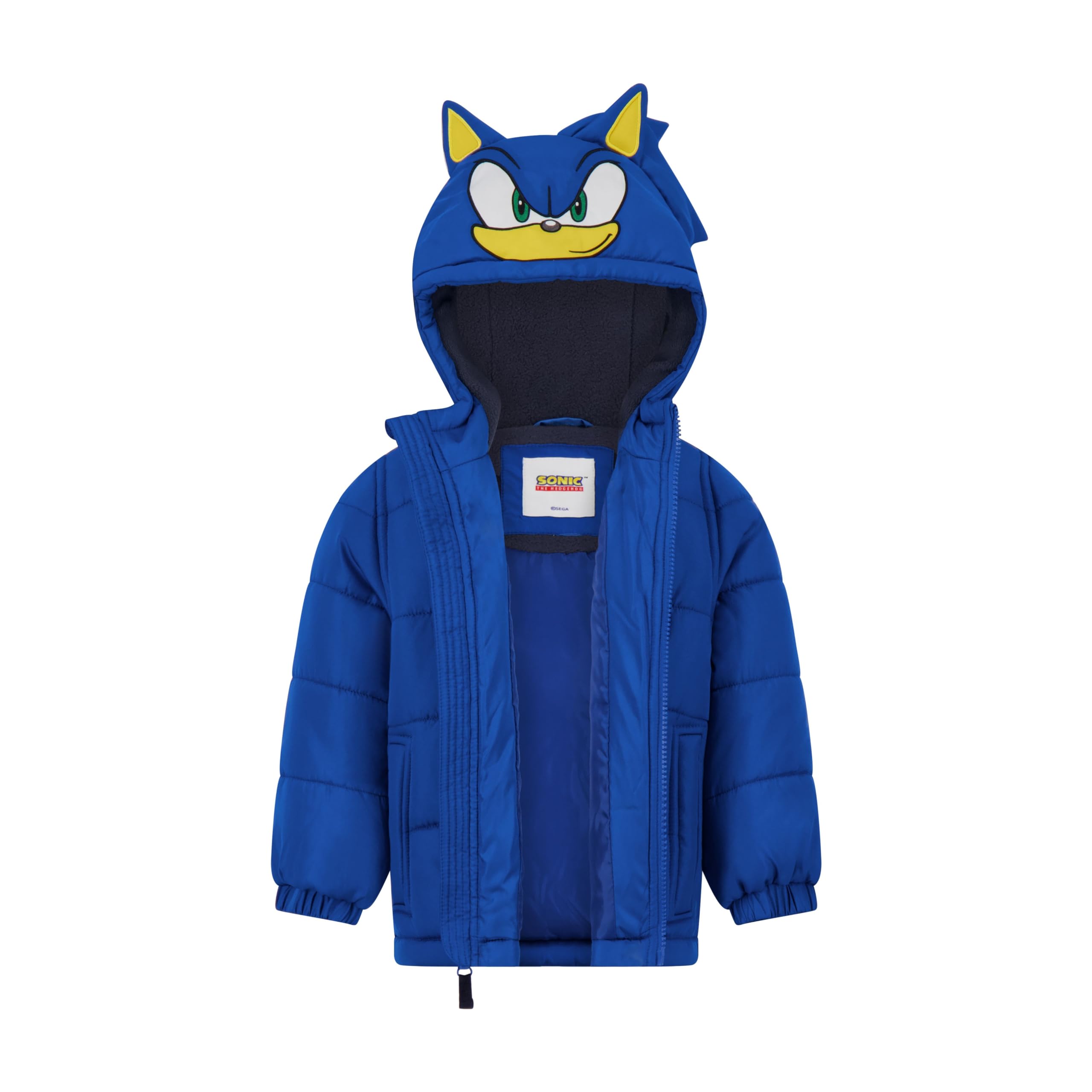 Sonic The Hedgehog Boys Winter Snow Bib and Jacket Set - Heavyweight 2-Piece Snowsuit for Cold Weather Play, Skiing & Outdoor Adventures
