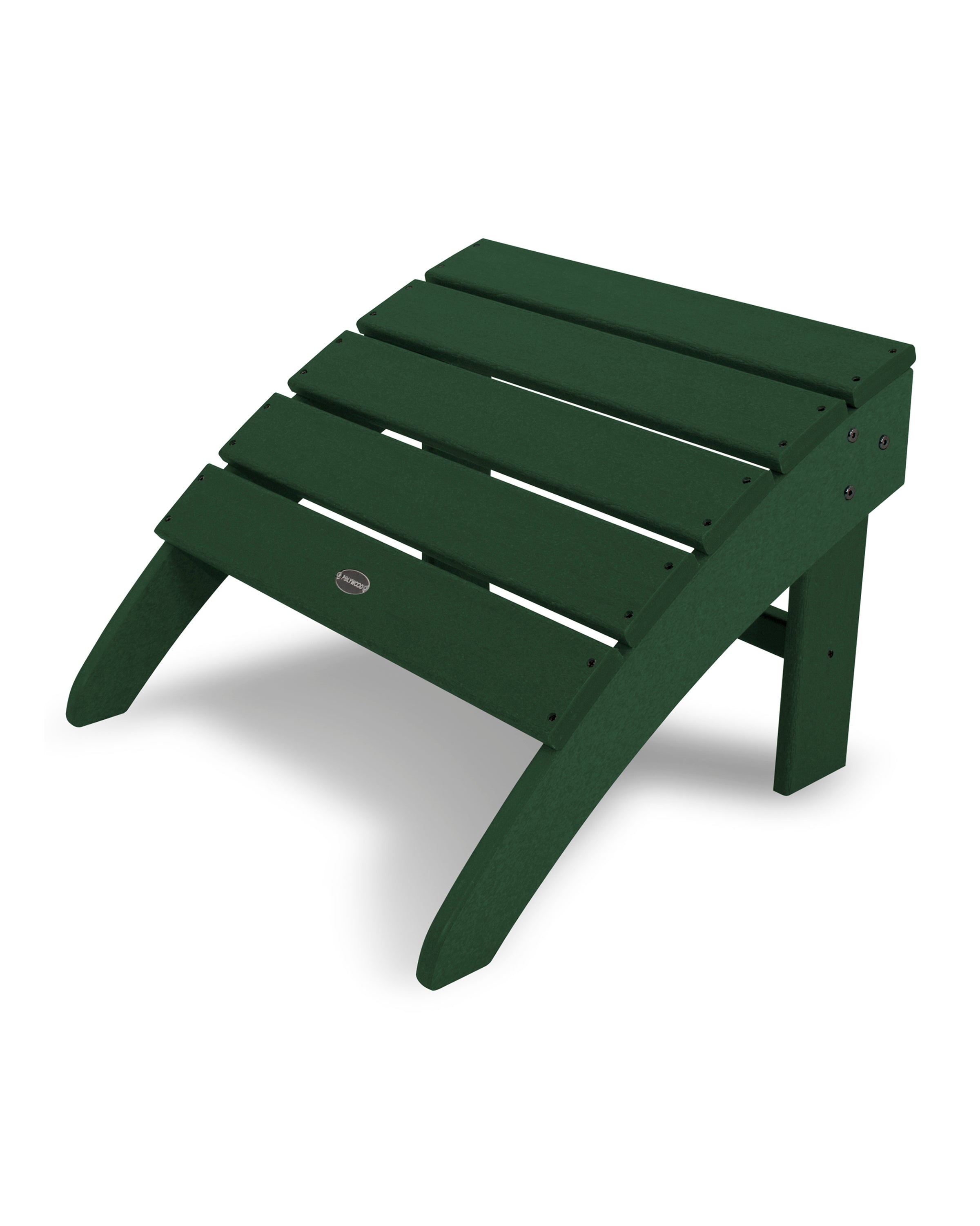 POLYWOOD South Beach Adirondack Ottoman - Outdoor Patio Furniture, Weather-Resistant Plastic Adirondack Chair Footrest - Perfect for Poolside, Garden, Deck & Backyard Relaxation