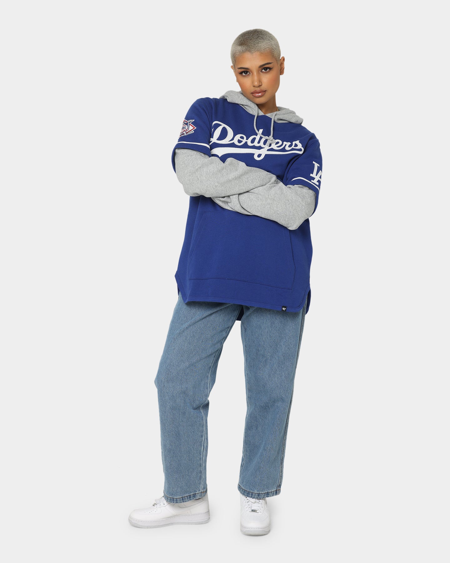 47 Brand Los Angeles Dodgers Shortstop Hoodie - Royal Blue Baseball Pullover for Men & Women - Perfect for Game Day, Casual Wear & Sports Fan Gifts