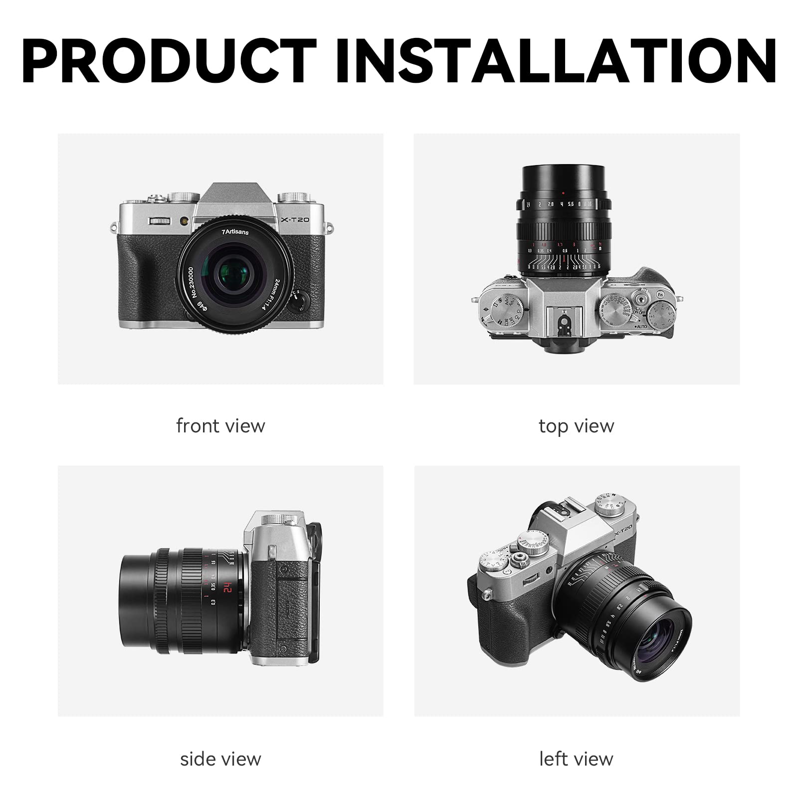 7artisans 24mm F1.4 APS-C Manual Prime Lens for Canon RF Mount - Large Aperture, Compatible with EOS R/R3/RP/R5/R6 Mirrorless Cameras - Perfect for Portrait, Street & Low Light Photography