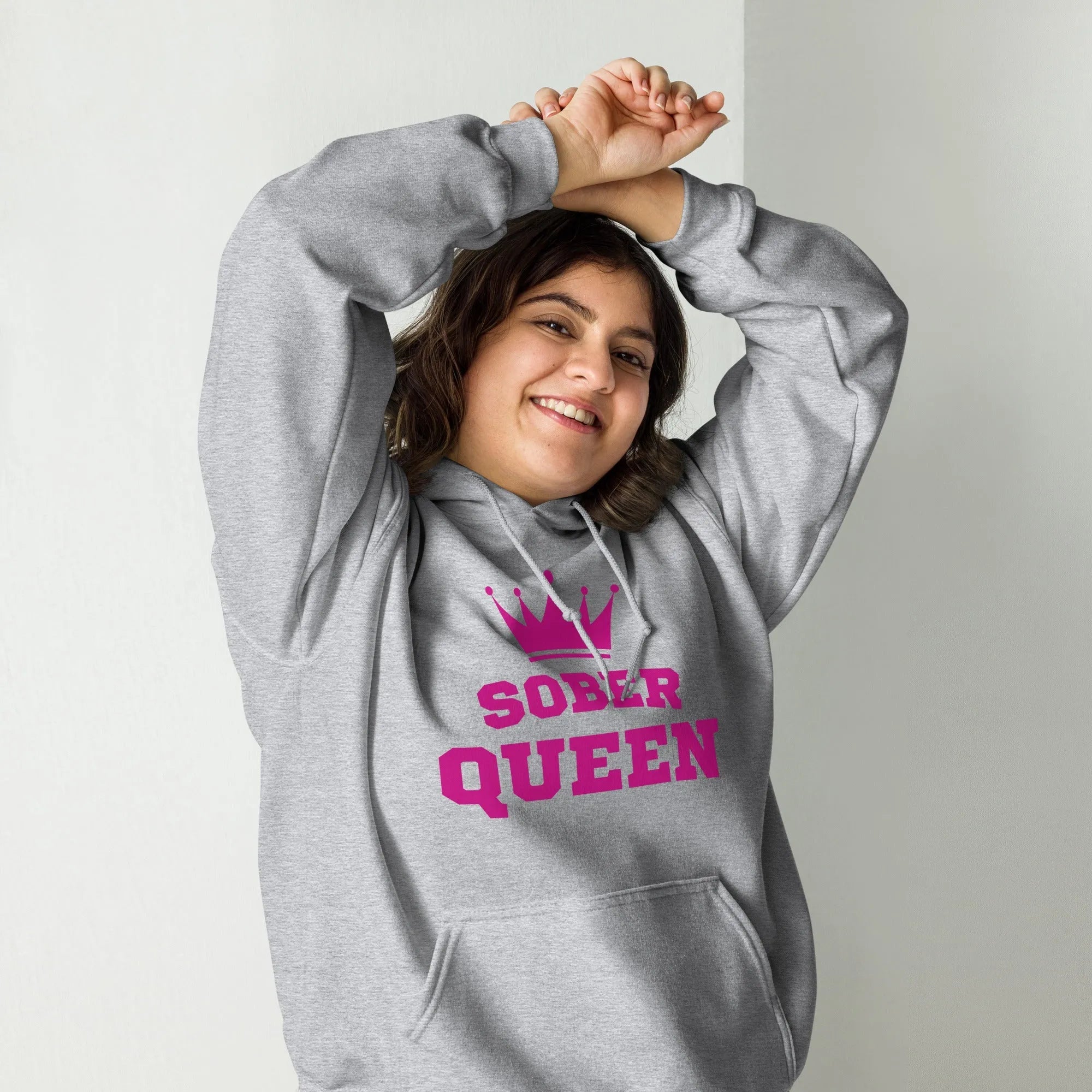 Sober Queen Hoodie - Stylish & Comfortable Women's Hooded Sweatshirt for Sobriety & Recovery | Perfect for AA Meetings, Sober Living & Daily Wear