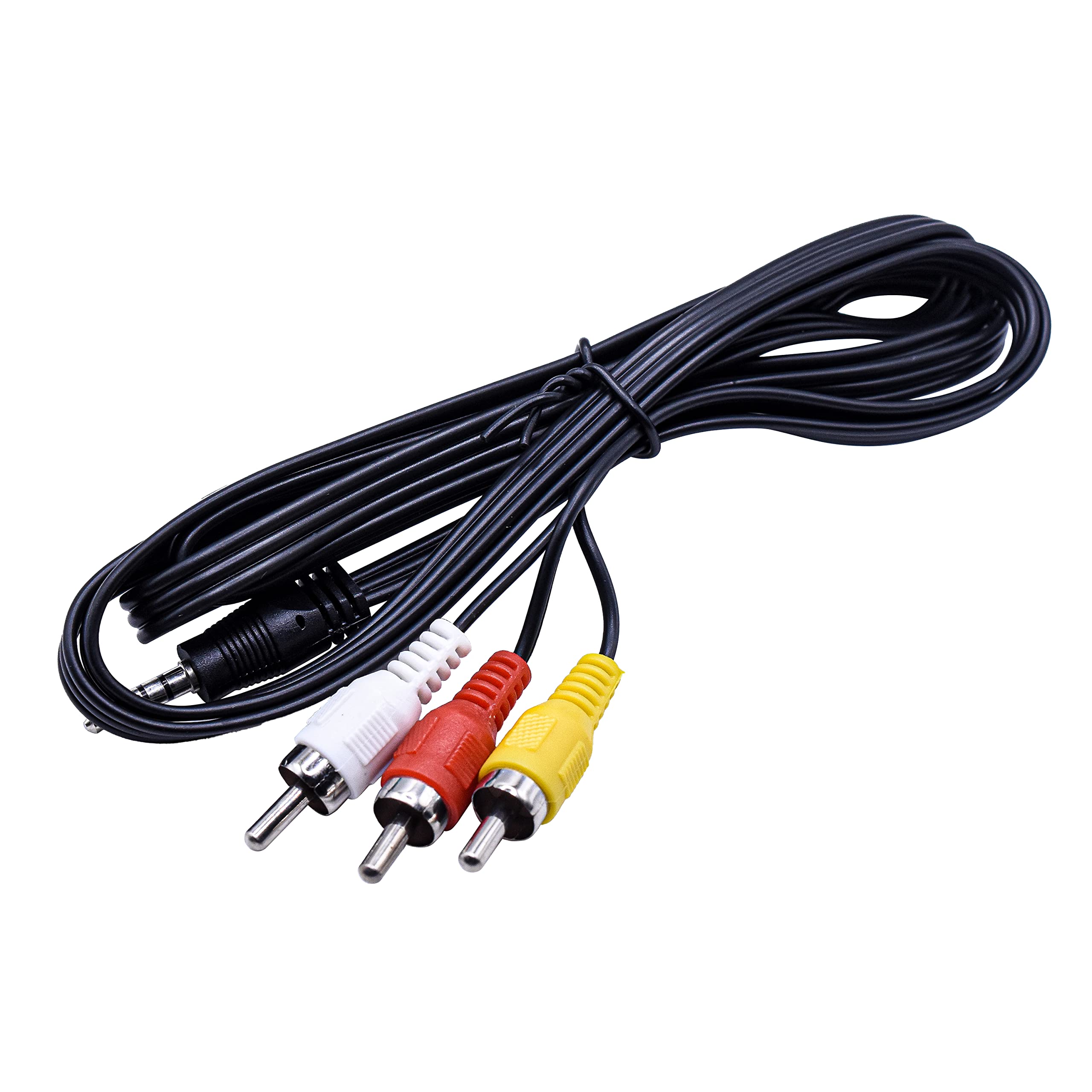 HQRP AV Audio Video Cable for Canon VIXIA HG21, HV20, HV30, HV40, XH A1, XH A1S Camcorders - High-Quality Replacement Cord for Video Recording & Playback