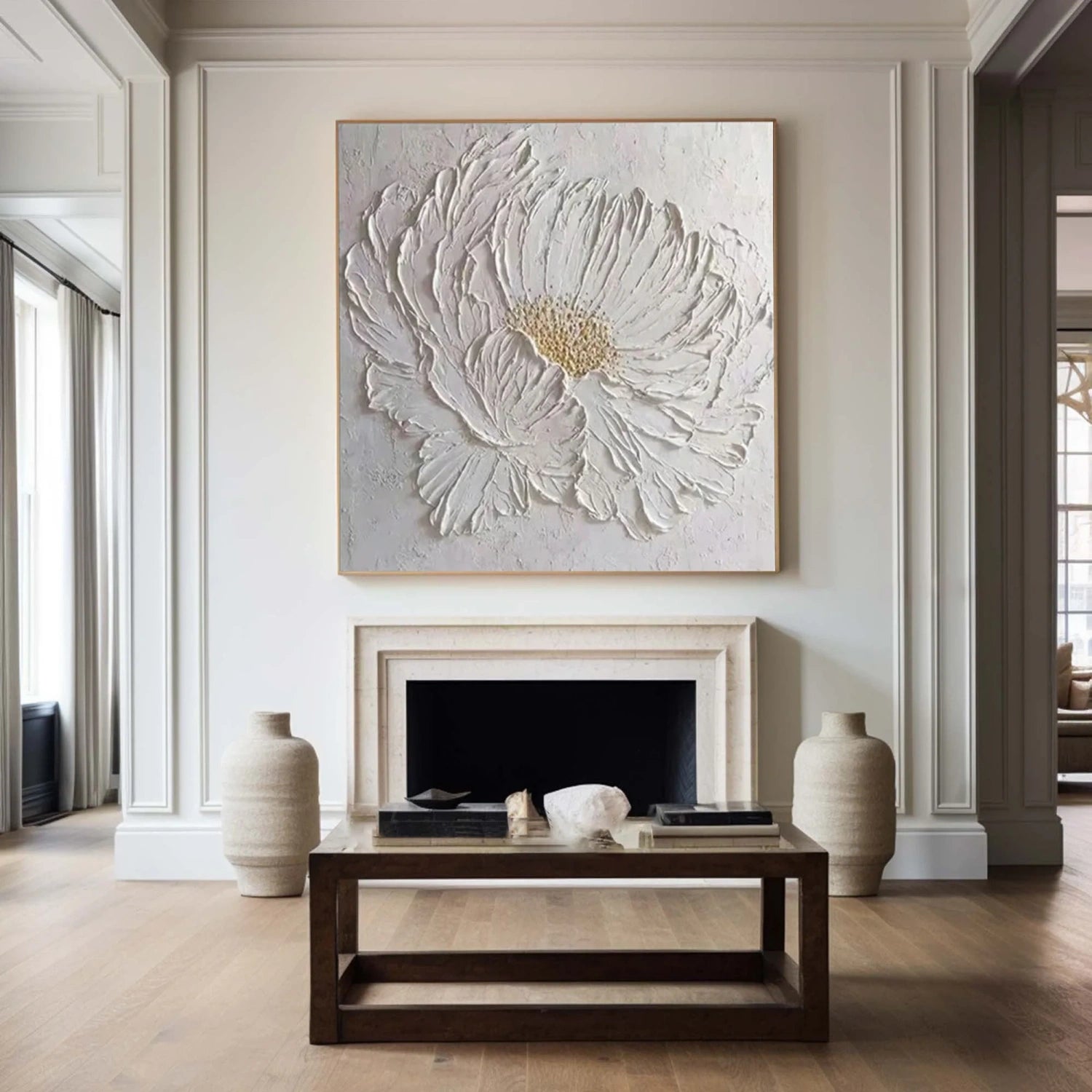 Beautiful Flower and Tree Painting #FT172 - Elegant Wall Art for Home, Office & Living Room Decor