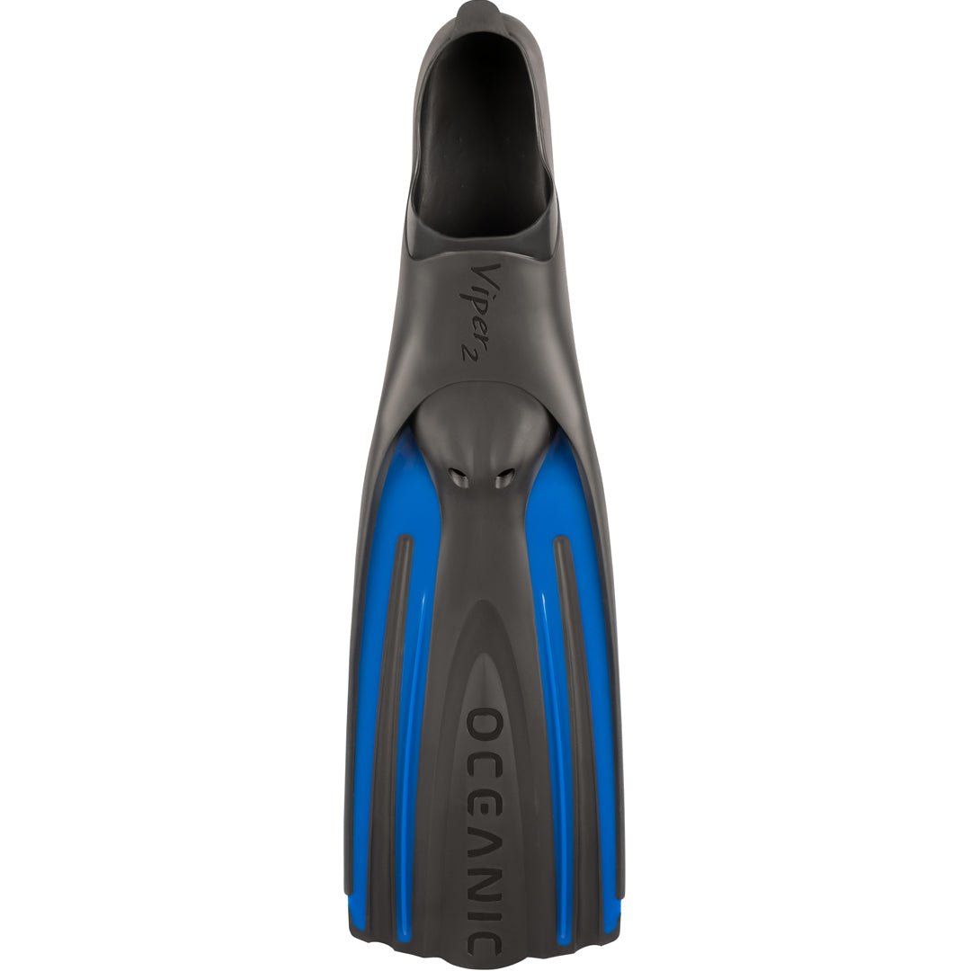 Viper 2 Full Foot Scuba Diving Fins - Lightweight & Comfortable for Snorkeling, Swimming & Underwater Photography