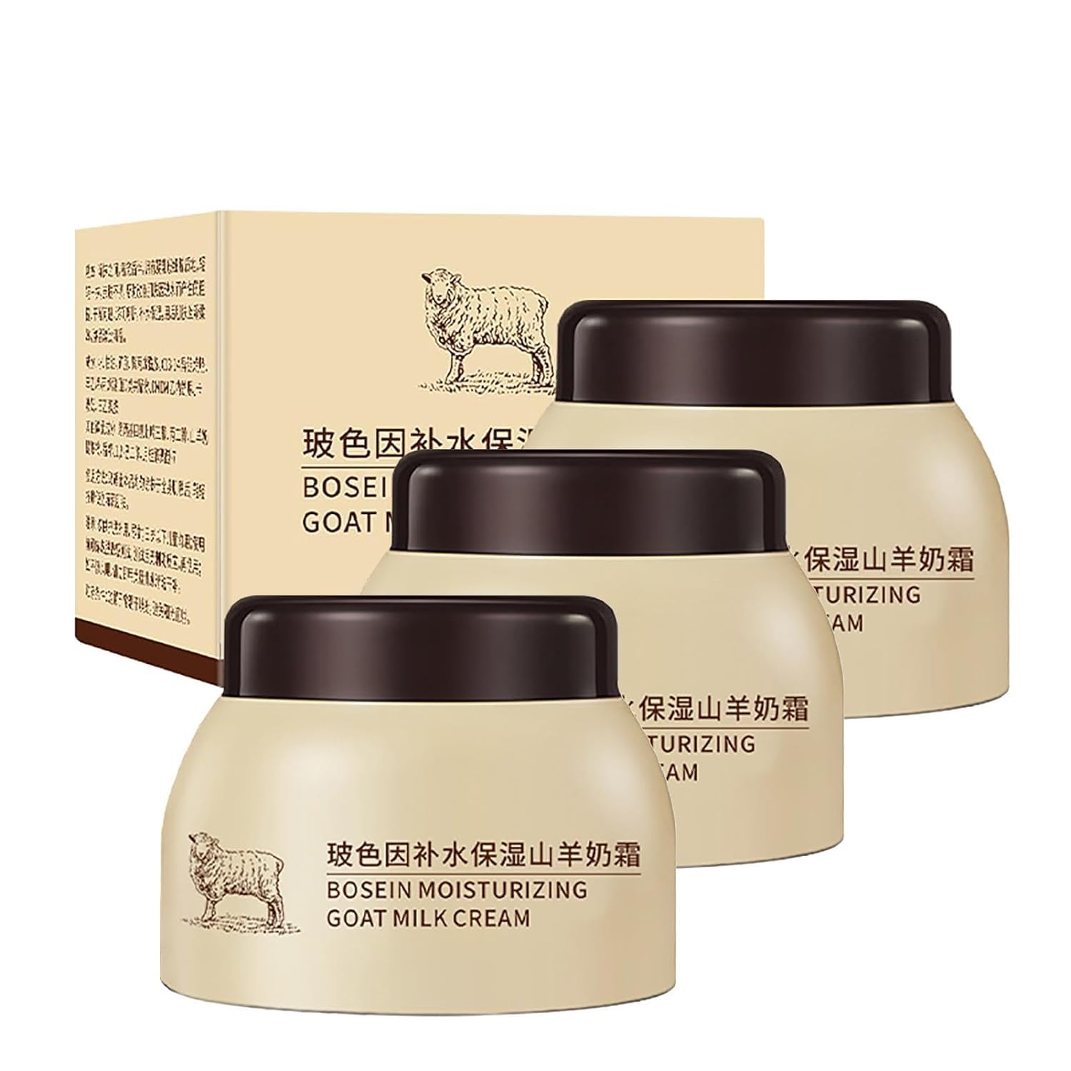 Natural Goat Milk Moisturizing Cream for Face, Hands & Body - Hydrating & Nourishing Skincare for Women - Perfect for Dry Skin Care & Daily Moisturizing Routine