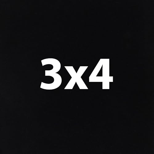 Black 3X4 Inches