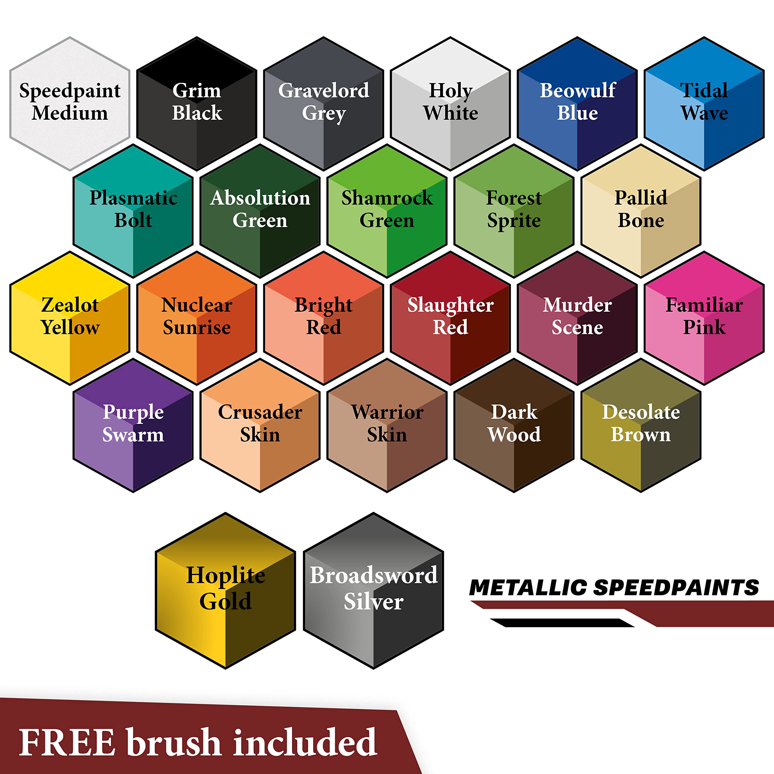 The Army Painter Speedpaint Most Wanted Set 2.0 - 24 Colors x 18ml Fast-Drying Model Paint Kit with Mixing Balls & Brush - Perfect for Miniatures, Warhammer, D&D, and Plastic Model Painting - Ideal for Hobbyists, Gamers, and Tabletop Enthusiasts