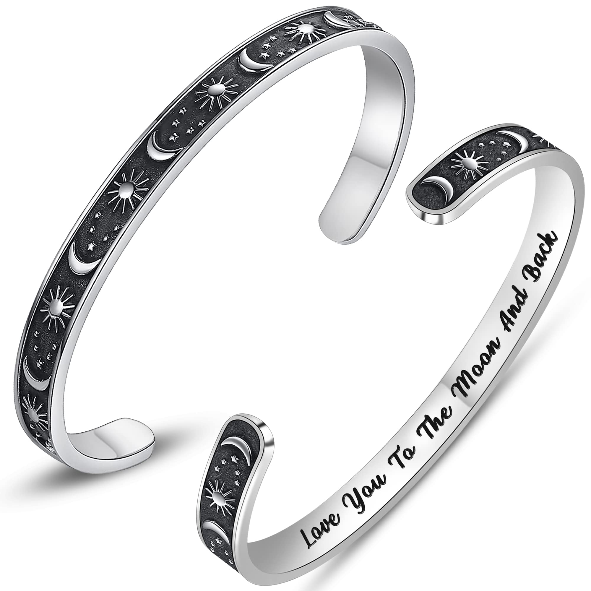 Btysun Inspirational Bracelet for Women - Motivational Cuff Bangle Jewelry, Perfect Gift for Mother's Day, Graduation, Birthday & Friendship | Personalized Mantra Engraved, Ideal for Daily Wear & Special Occasions