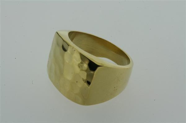 Vintage Brass Signet Ring - Handcrafted Square Seal Ring for Men & Women - Perfect for Engraving, Gifts, and Formal Occasions