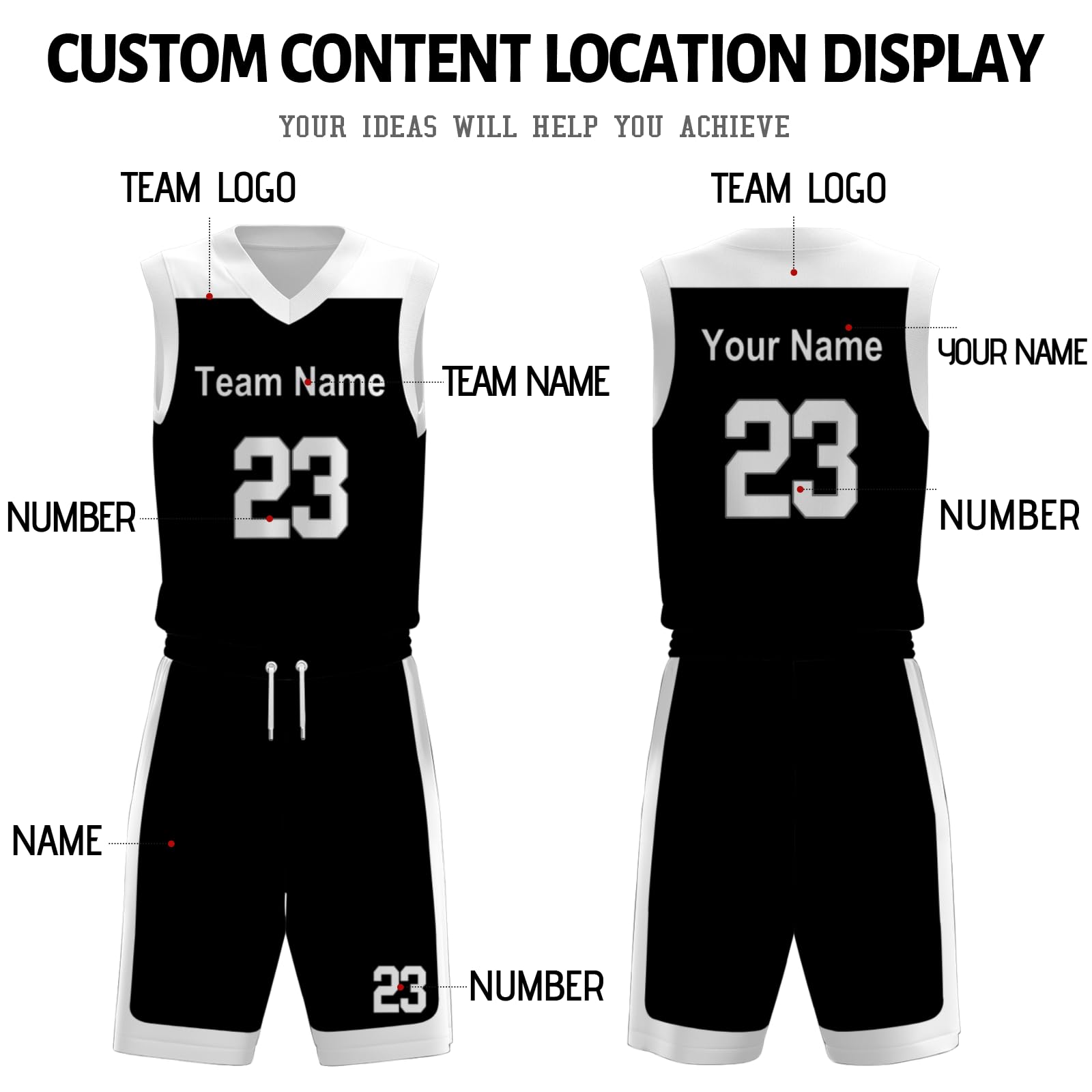 Custom Basketball Jerseys - Personalized NBA Style Uniforms for Men, Women & Kids - Perfect for Games, Team Sports & Fan Gear