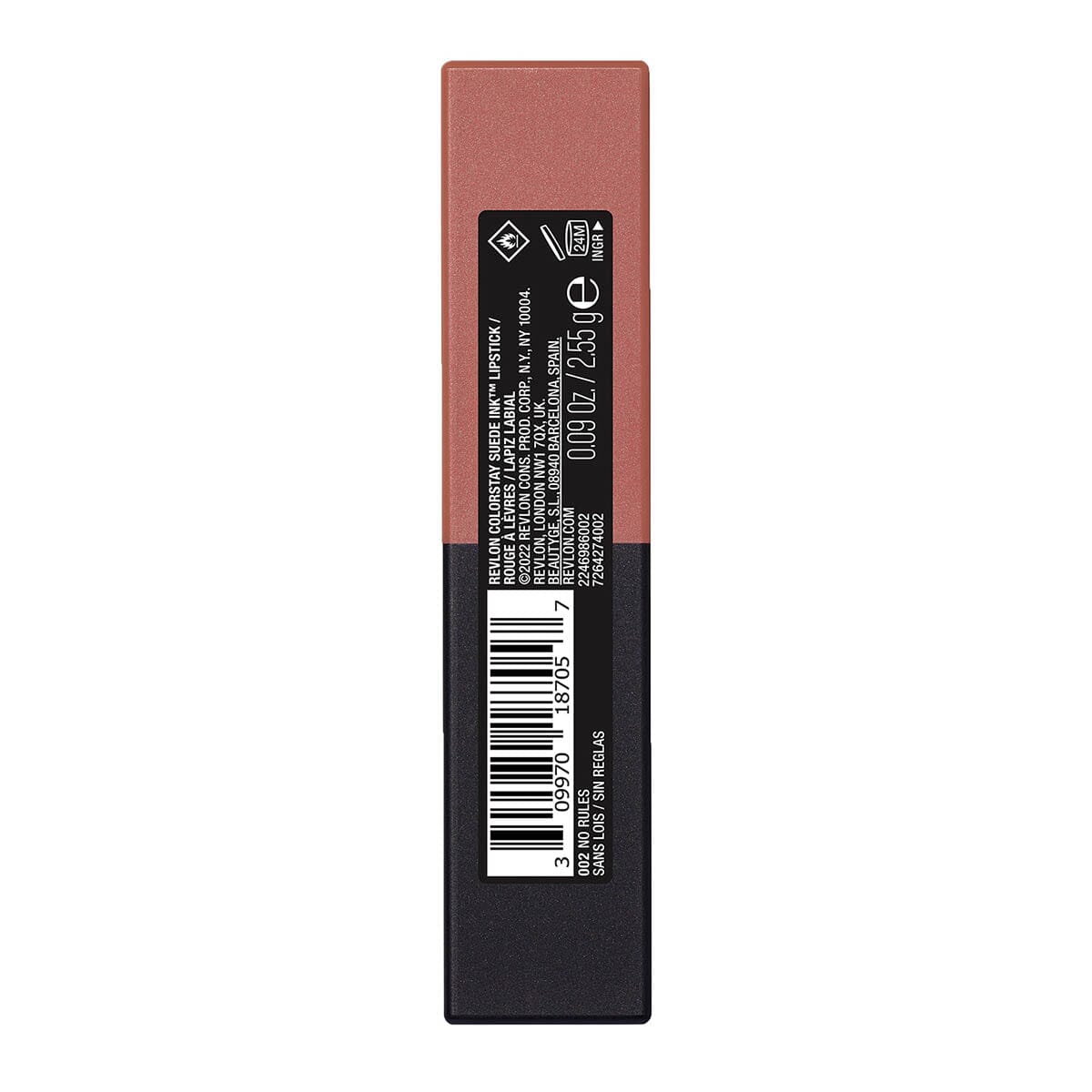 Revlon ColorStay Suede Ink Liquid Lipstick - Long Lasting Matte Lipstick, Shade 002 No Rules, Vegan & Cruelty Free - Perfect for Date Night, Parties & Everyday Wear