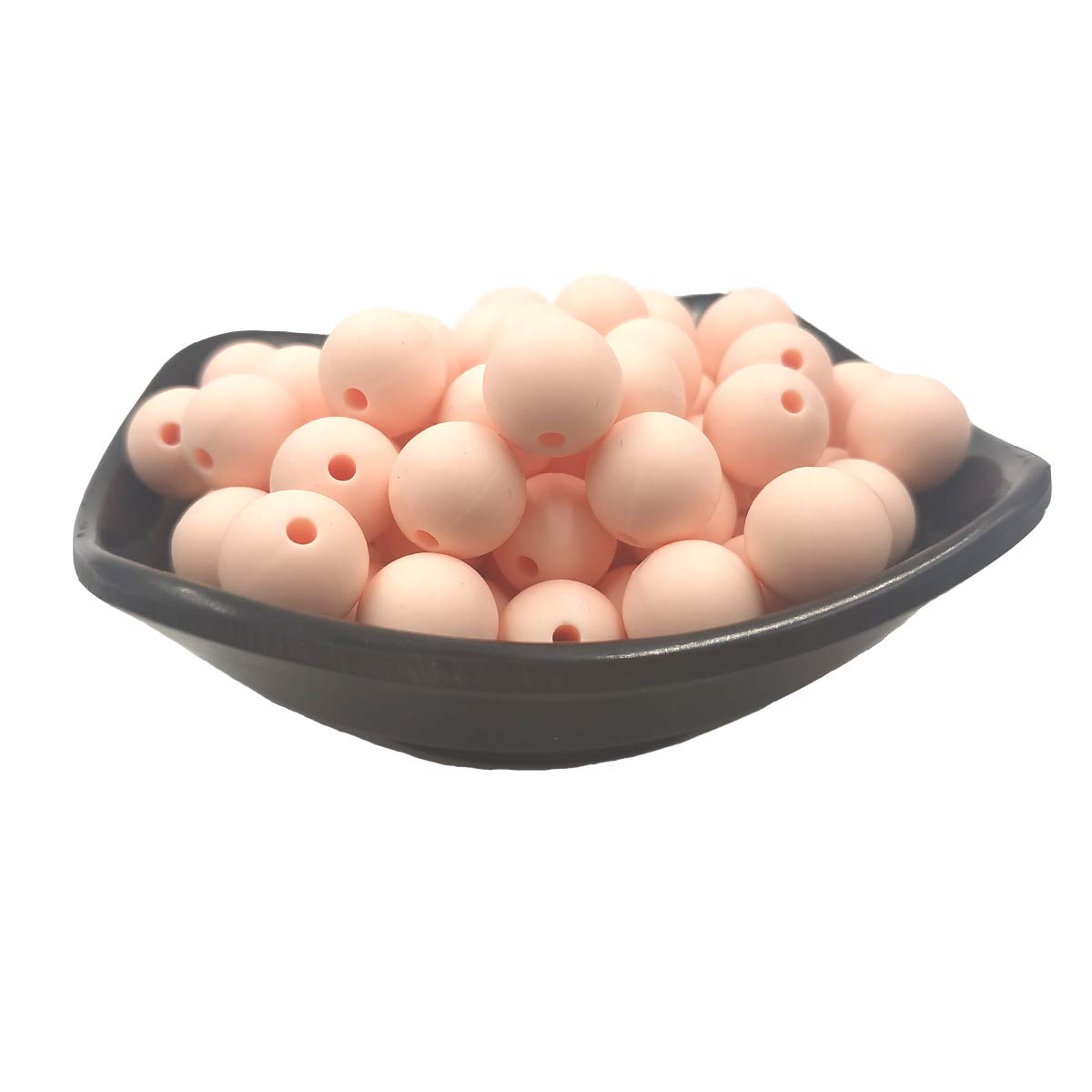 100pcs 15mm Silicone Round Beads Bulk - DIY Jewelry Making Supplies for Necklace, Bracelet, Keychain Accessories - Soft Pearl Beads for Mom Gift & Craft Projects (Light Green) - Perfect for Handmade Jewelry, Party Favors & Kids Crafts