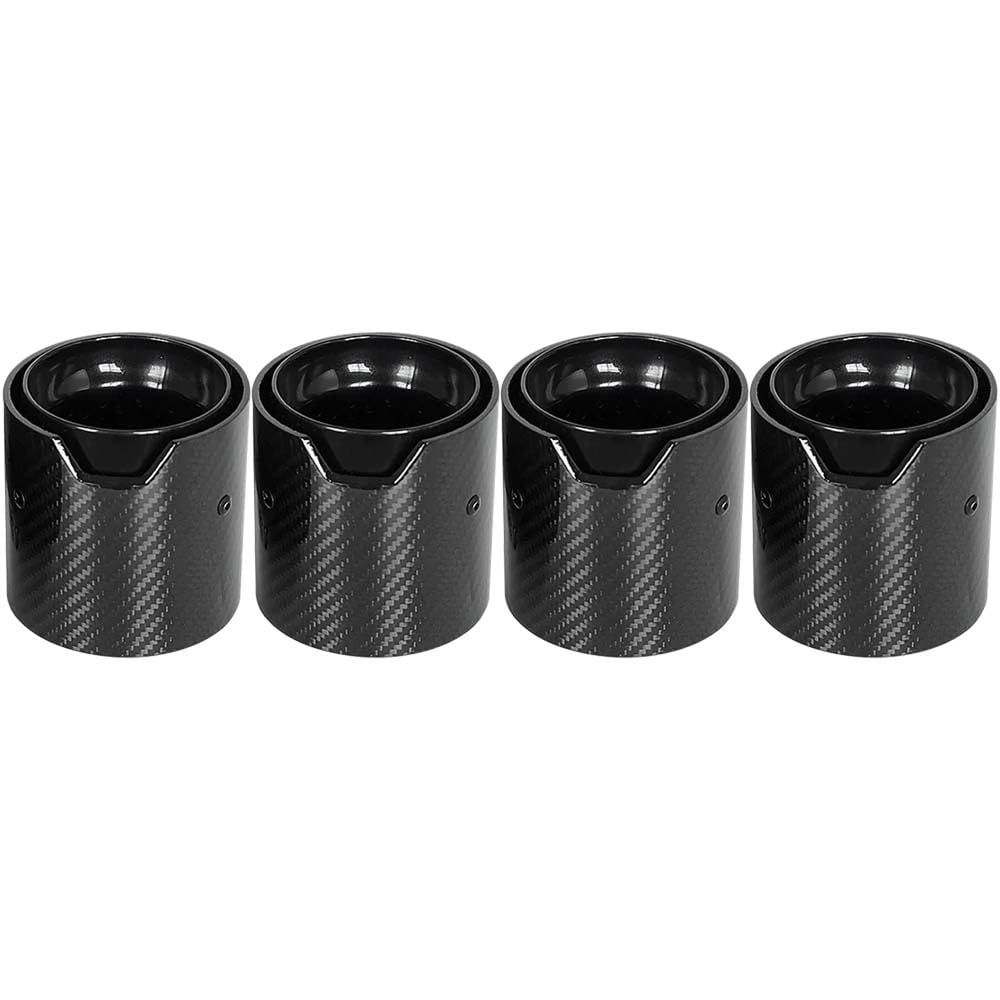 4PCS Carbon Fiber Exhaust Tips for 2014-2020 BMW M3 F80 & M4 F82 - 2.75