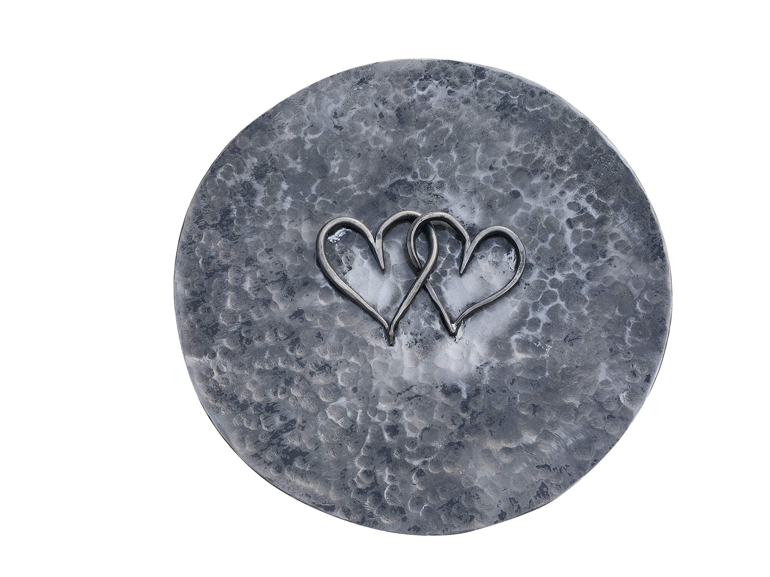 Personalized Iron Bowl - Unique 6th Anniversary Gift for Couples, Iron Heart Steel Bowl with Custom Engraving - Perfect for Romantic Dinners & Home Decor