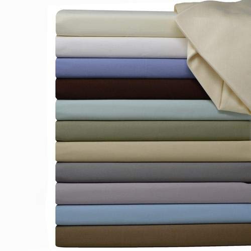 Luxury 600 Thread Count Queen Waterbed Sheet Set - Solid Chocolate Color - Perfect for Comfortable Sleep & Relaxation in Waterbeds