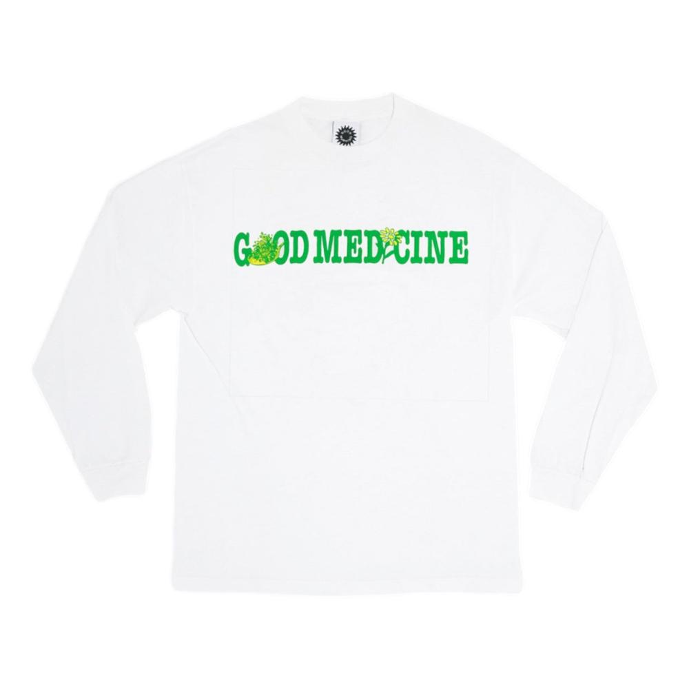 Good Morning Tapes Good Medicine Long Sleeve T-Shirt White | Vintage Band Tee for Music Lovers & Concert Goers
