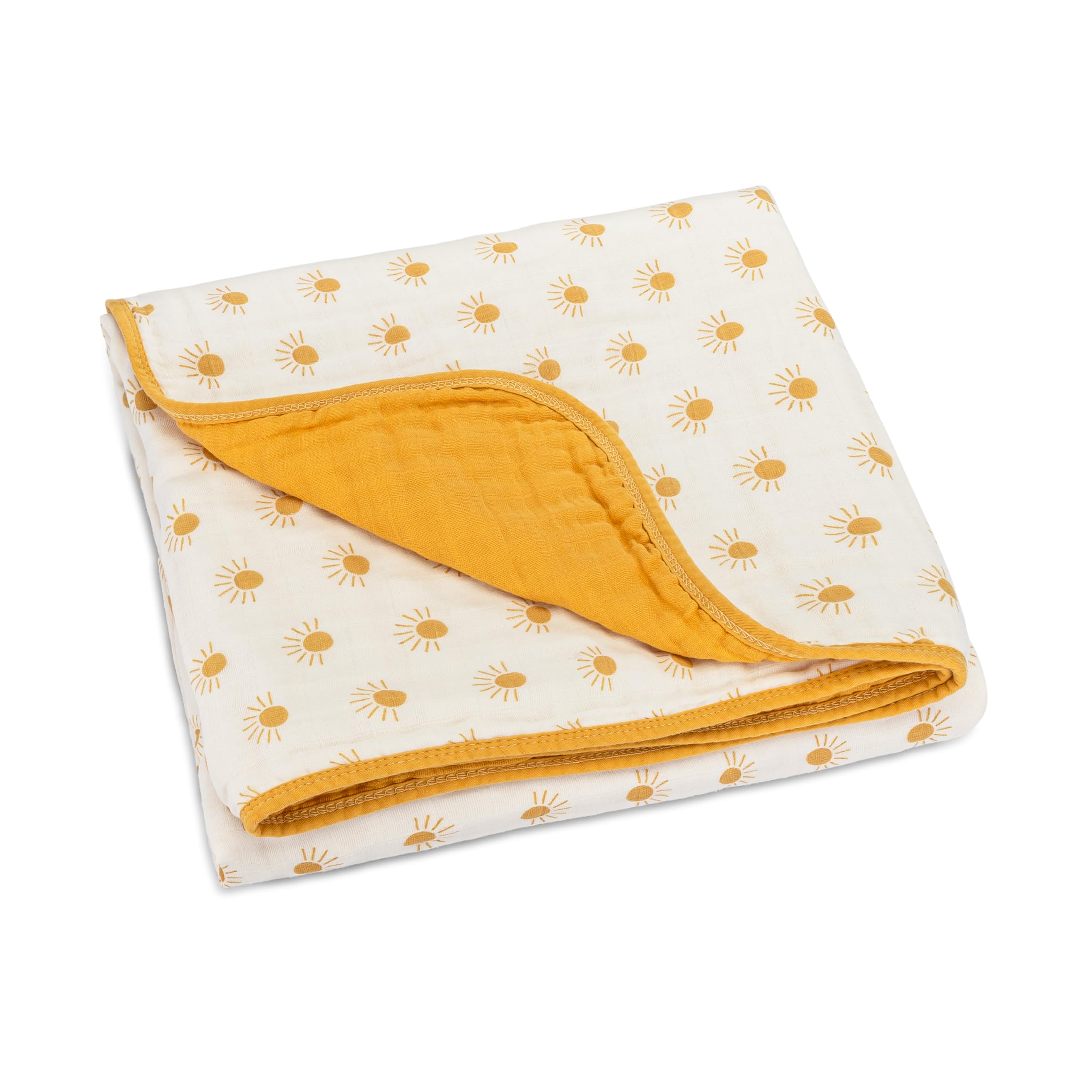 Parker Baby Muslin Blanket - 100% Soft Cotton Toddler Quilt & Swaddle Blanket | Gender Neutral 47