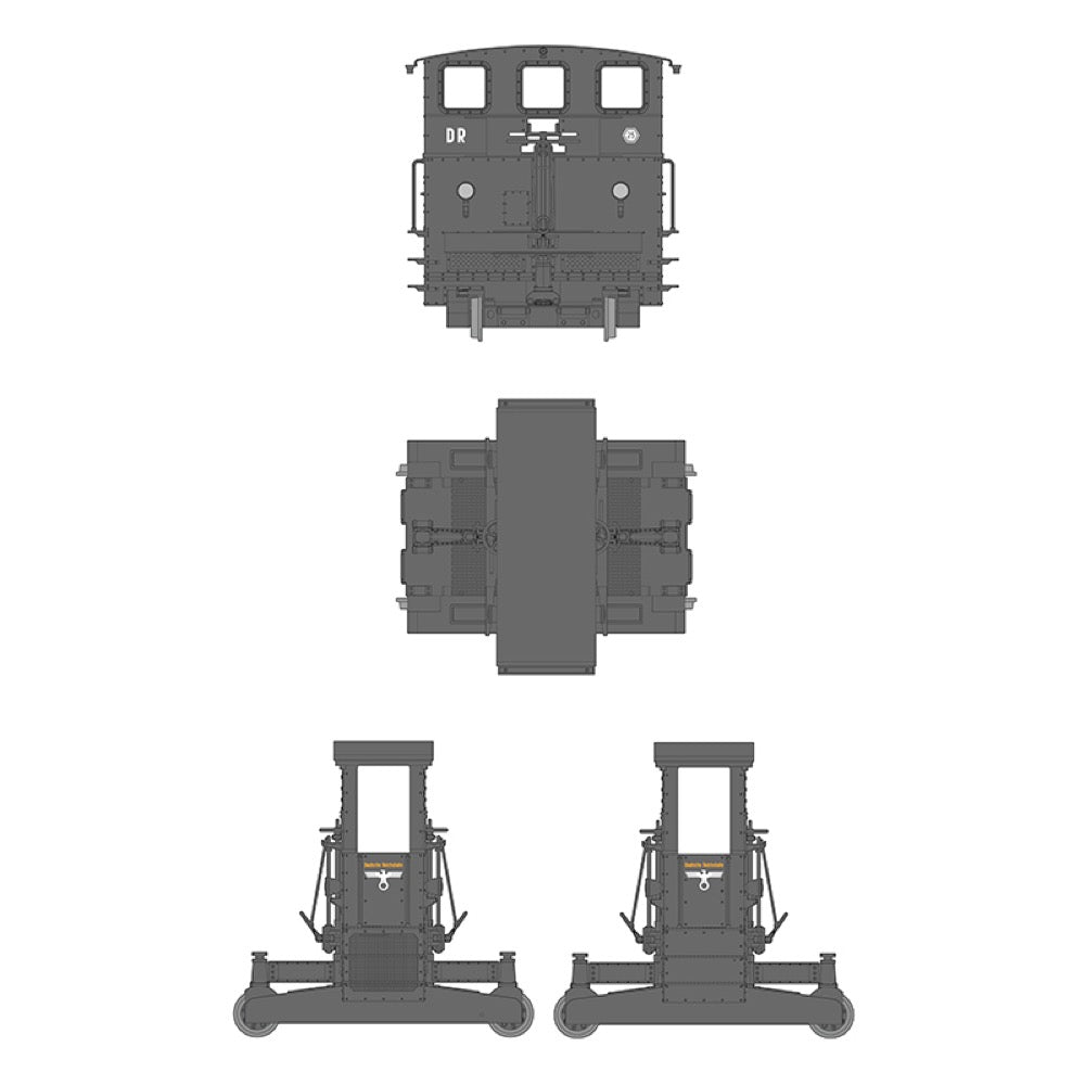 AK Interactive 35008 1/35 Scale German Breuer IV Rail Shunter Model Kit - Perfect for WWII Dioramas, Military Train Collections & Scale Modeling Projects