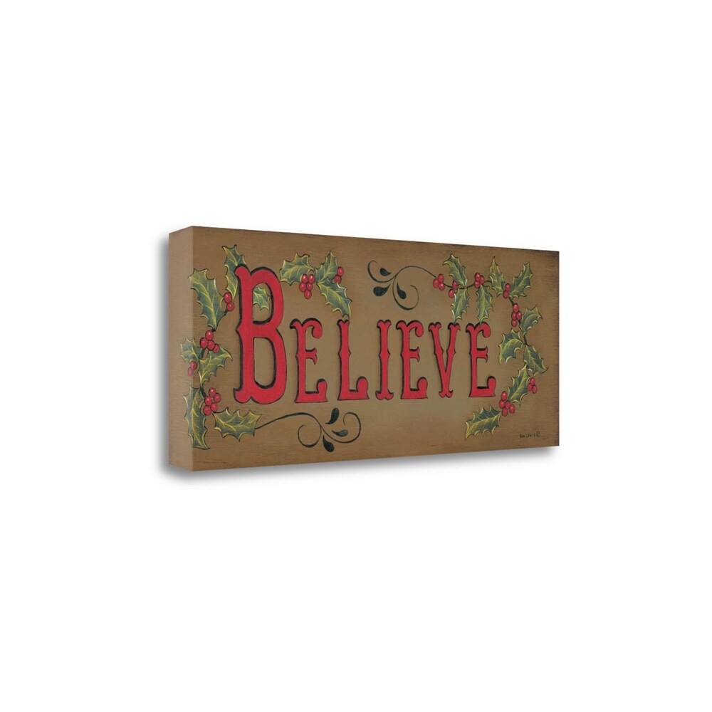 Believe By Kim Lewis - Premium Fine Art Giclee Print on Gallery Wrapped Canvas, Ready to Hang Wall Decor for Living Room, Bedroom & Office