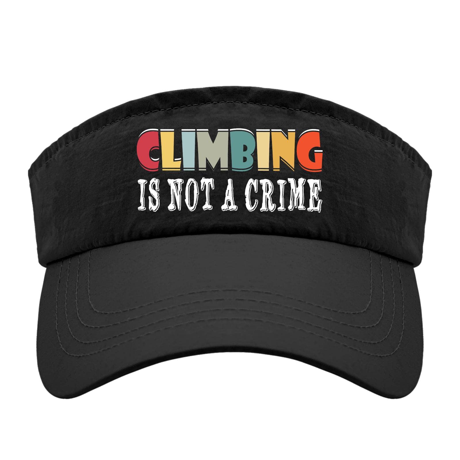Men's Baseball Cap - 'Climbing is Not A Crime' Graphic Snapback Hat for Golf, Sports & Outdoor Activities | Perfect Gift for Hikers & Athletes