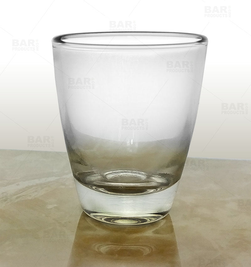 BarConic® 1 oz Barrel Shot Glass - Whiskey, Tequila, Bourbon Shooter for Parties, Bars & Home Entertaining