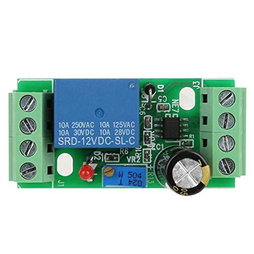 12V Adjustable Time Delay Module - Easy to Install PLC Control Switch with On/Off Indicator for Access Control Systems | Perfect for Garage Doors, Security Gates & Industrial Automation