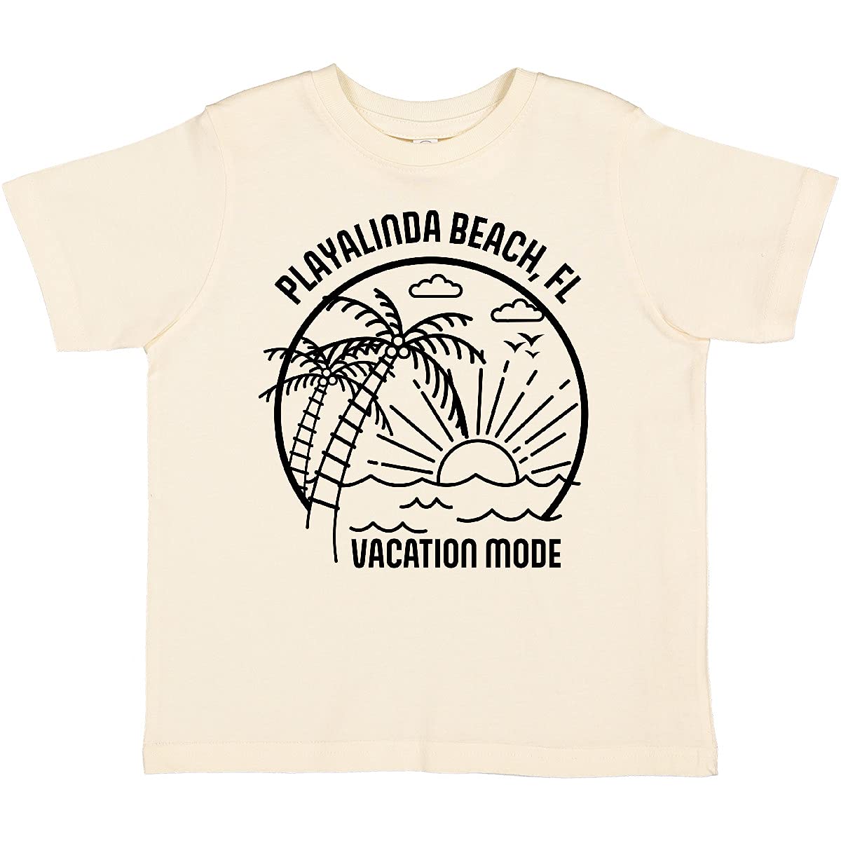 Inktastic Summer Vacation Mode Playalinda Beach Florida Toddler T-Shirt - Cute Toddler Outfit for Beach Trips & Family Vacations