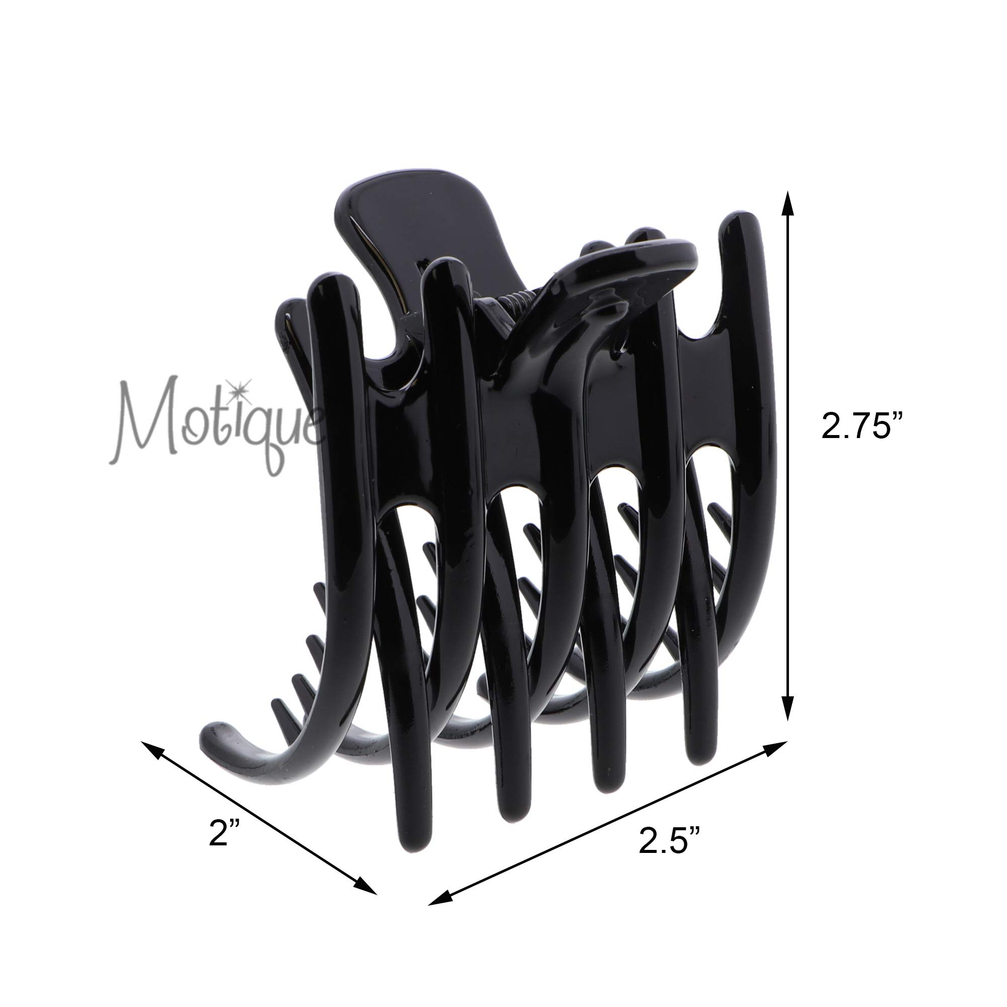 Black Marbelized Claw Clip Hair Jaw - Secure Hair Clip for Women, Perfect for Ponytails, Buns, and Everyday Hairstyles